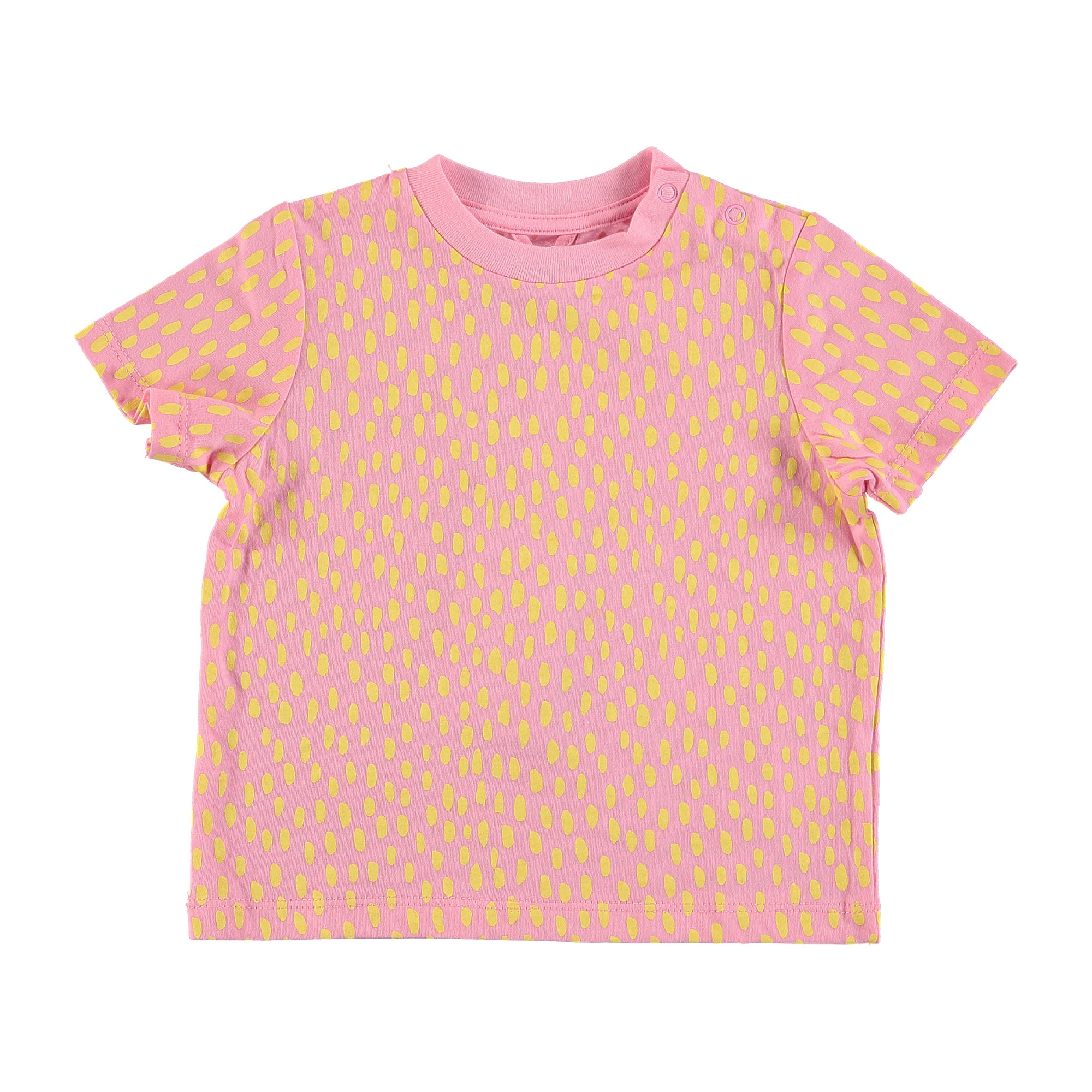Baby Girls Pink Painted Dots T-shirt
