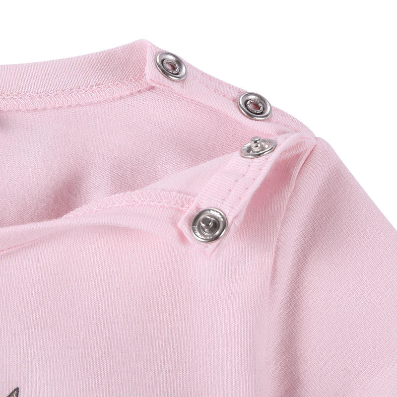 Girls Light Pink Fairy Printed T-Shirt With Ribbed Cuffs - CÉMAROSE | Children's Fashion Store - 3