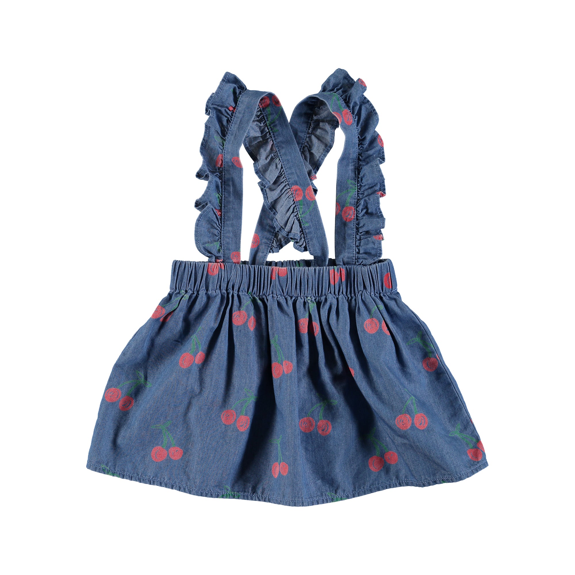 Baby Girls Blue Cherry Dress