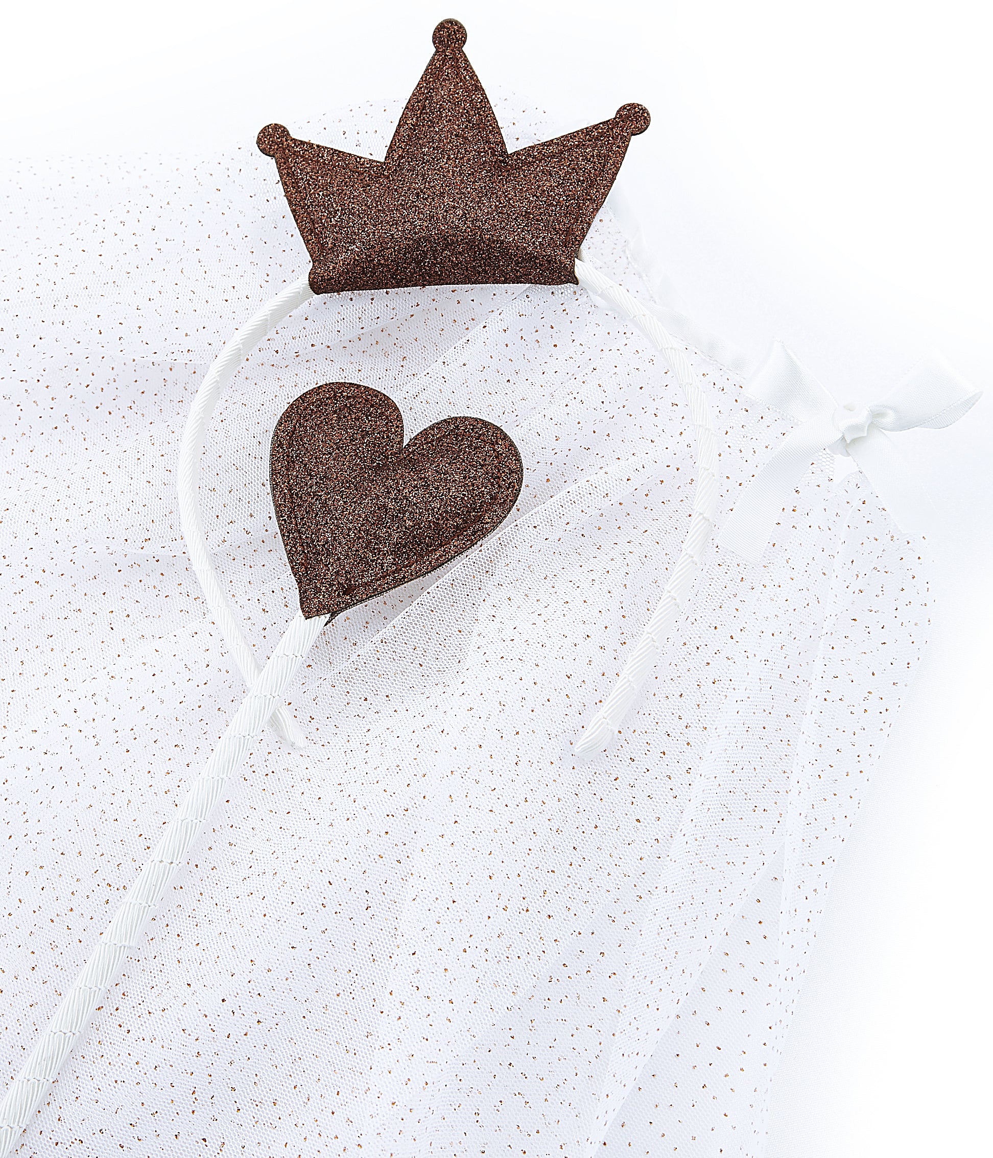 Girls White Princesse Cape Set