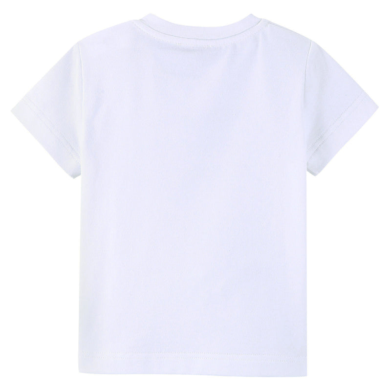 Baby Boys White T-Shirt With Beige Bus Print - CÉMAROSE | Children's Fashion Store - 2