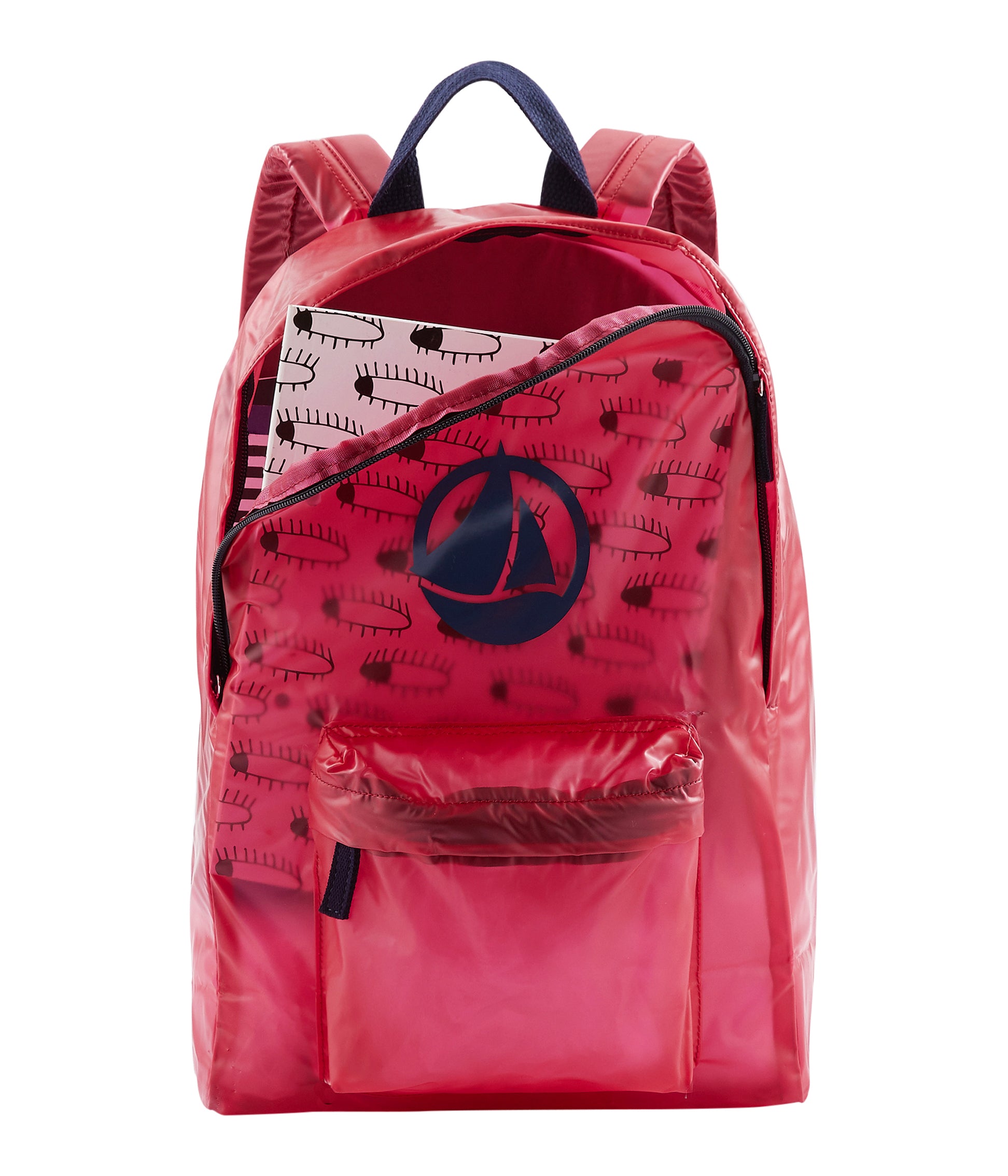 Girls Bright Pink Logo Backpack