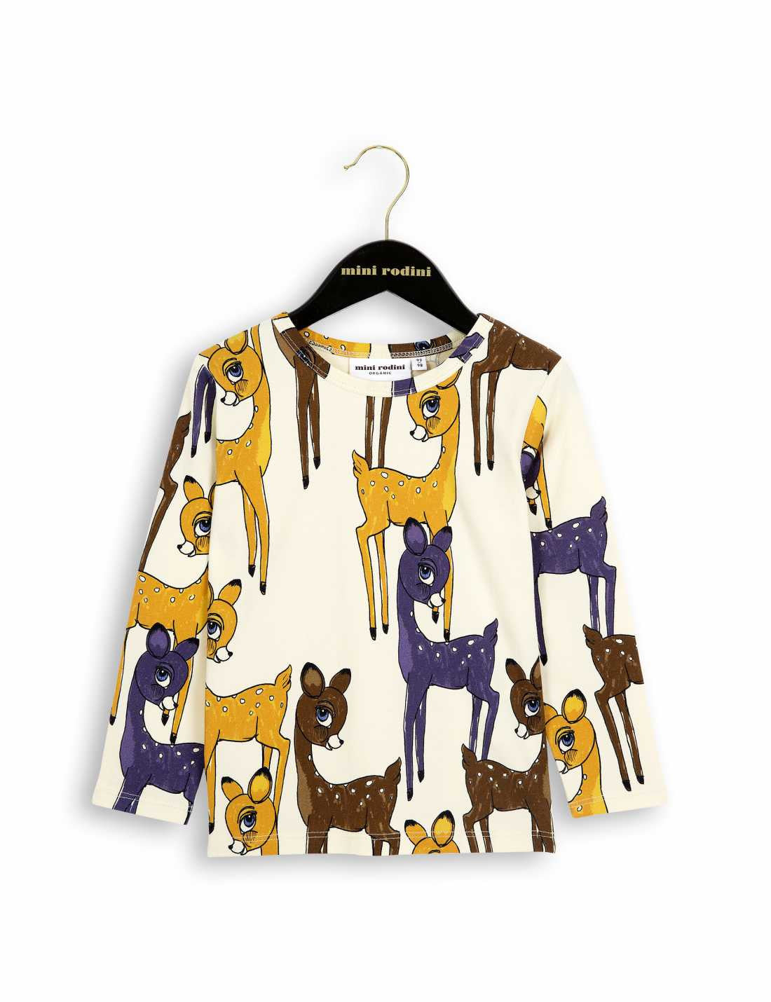 Boys&Girls Ivory & Brown Deer Organic Cotton T-Shirt - CÉMAROSE | Children's Fashion Store - 1