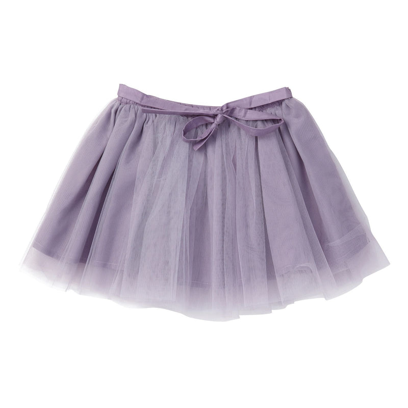 Girls Purple Muti Layered Tulle Skirt With Bow Trims - CÉMAROSE | Children's Fashion Store