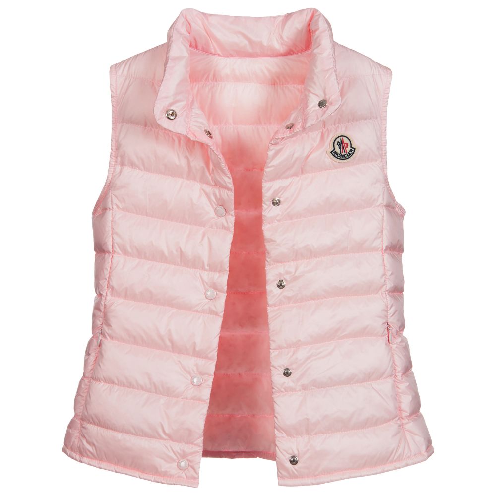 Girls Light Pink 'LIANE' Padded Down Gilet