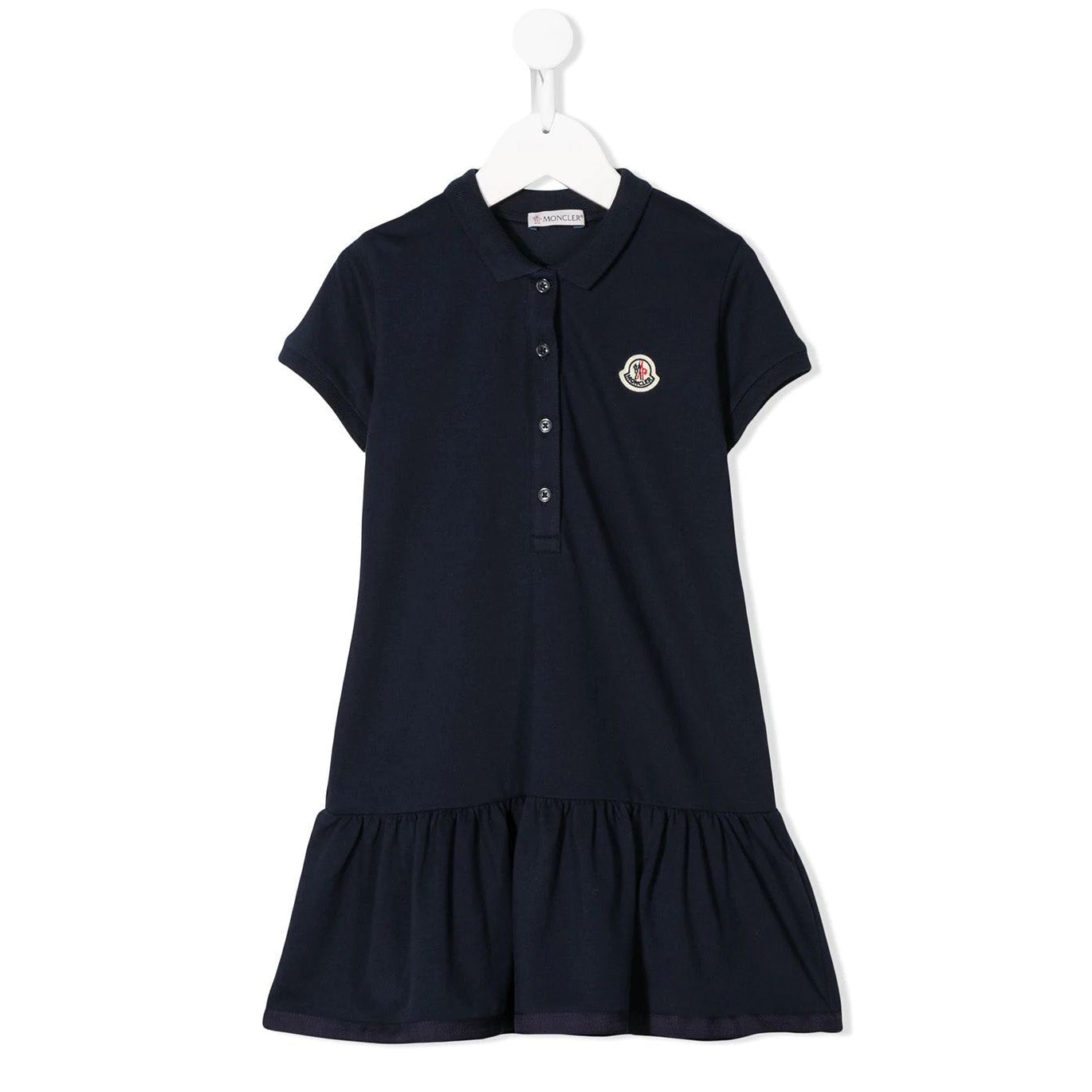Girls Blue Logo Cotton Dress