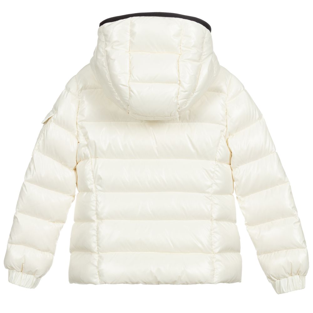 Girls White 'Bady' Padded Down Jacket