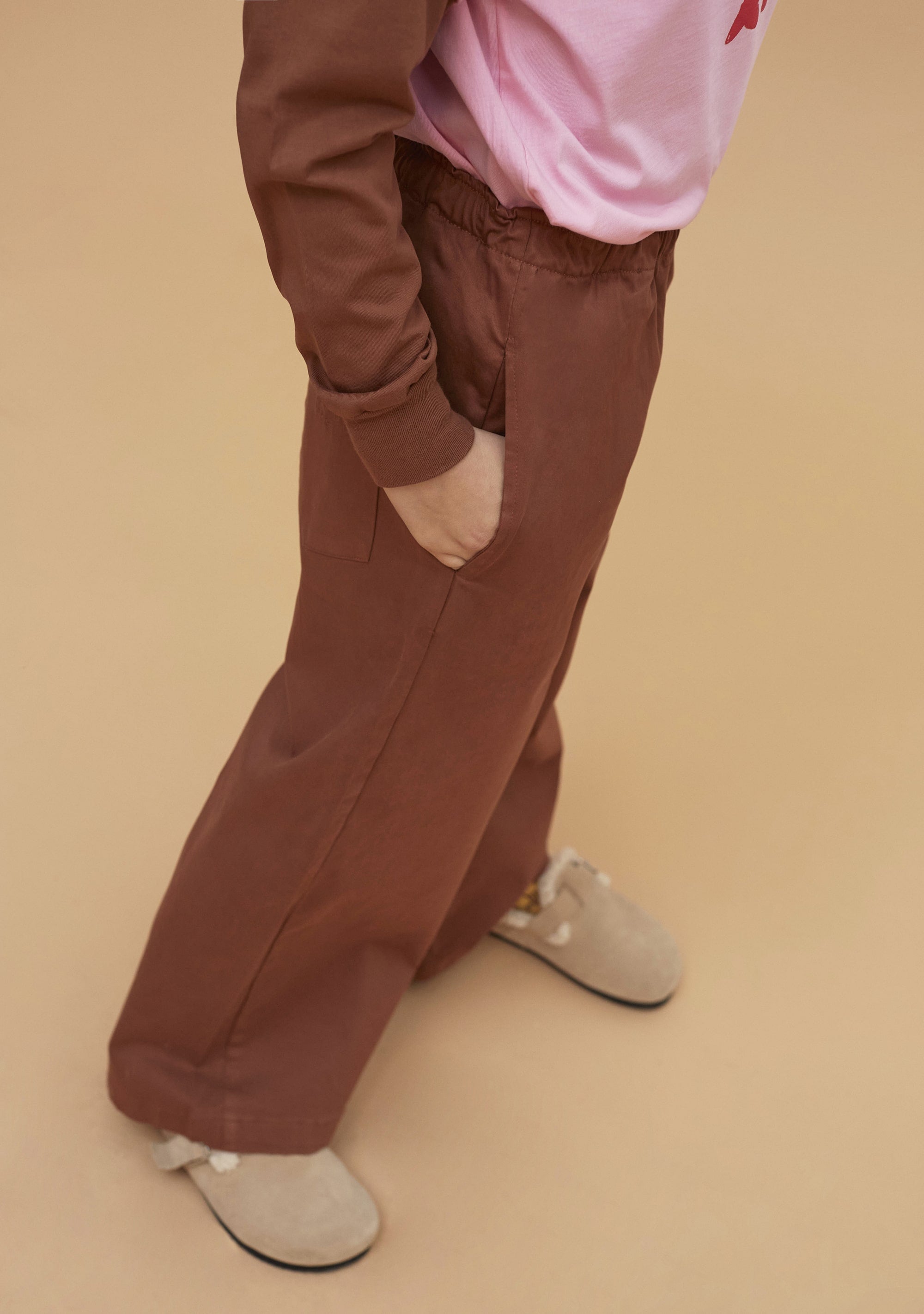 Boys & Girls Brown Trousers