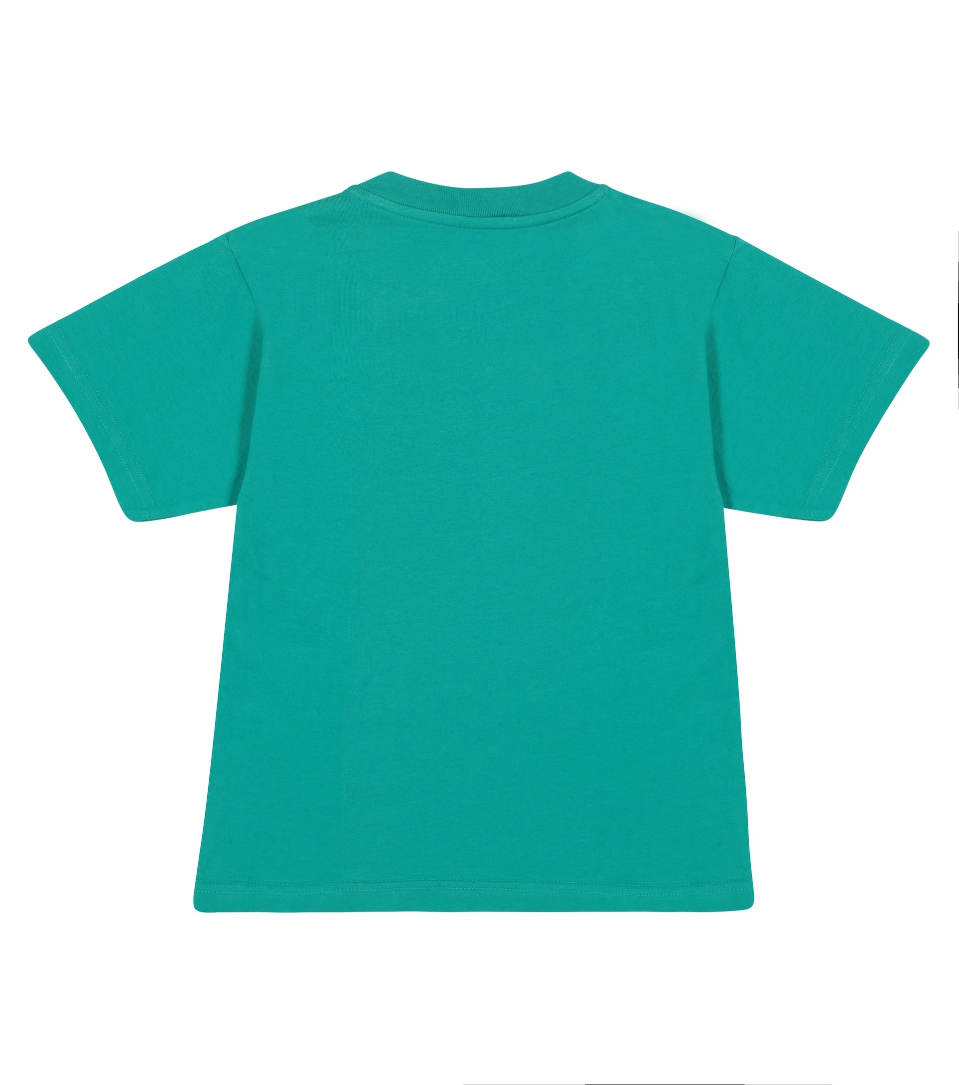 Boys & Girls Green Logo Cotton T-Shirt