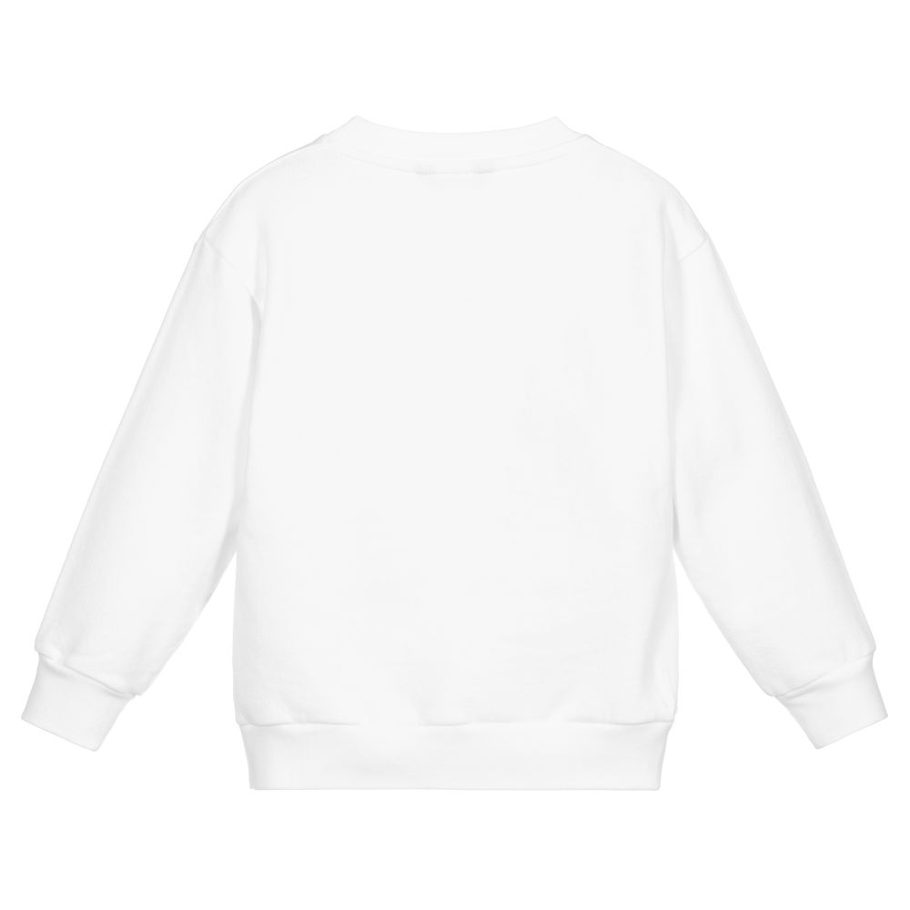 Boys & Girls White Languages Sweatshirt