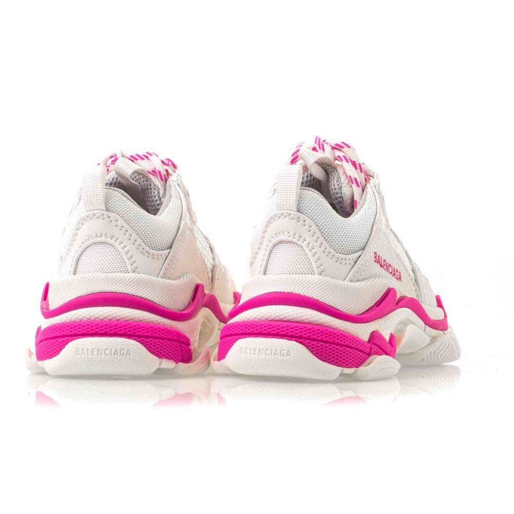 Girls Fluor Pink Logo Shoes