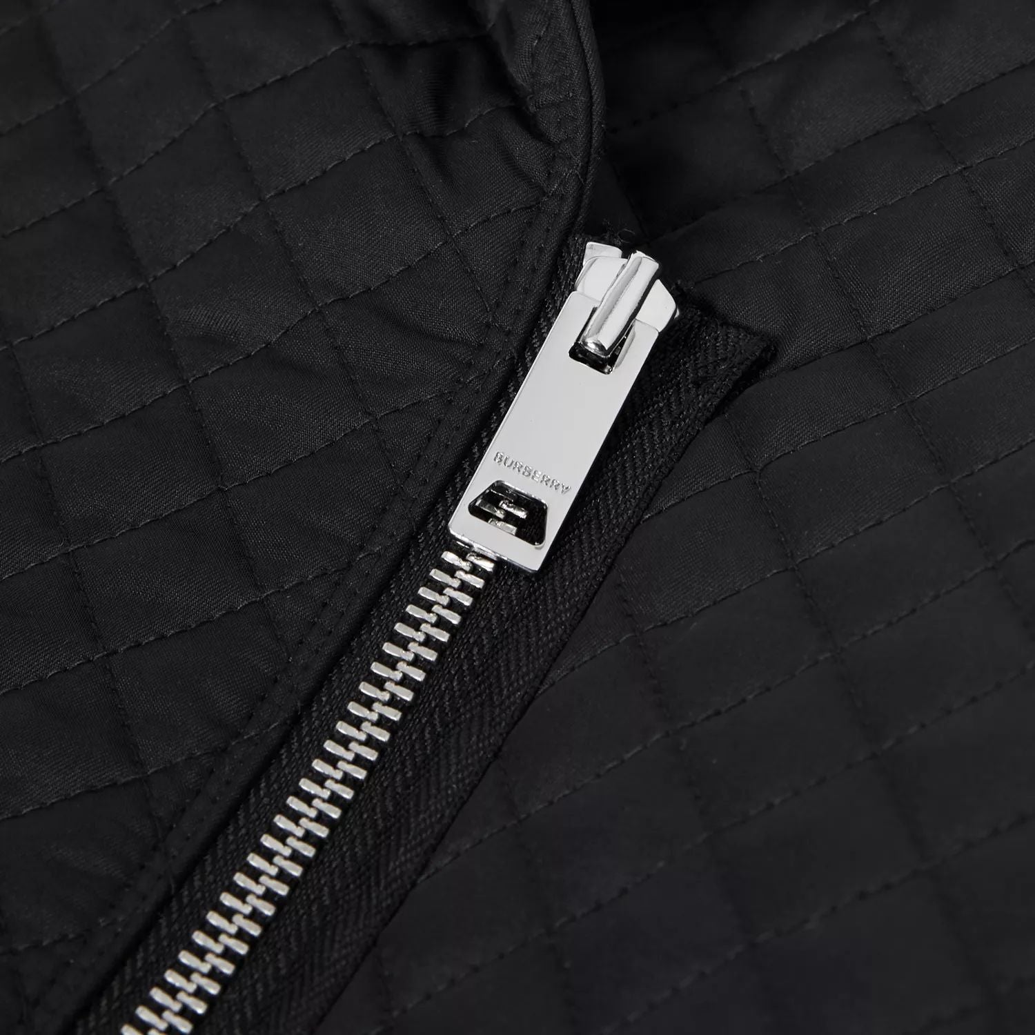 Girls Black Logo Coat