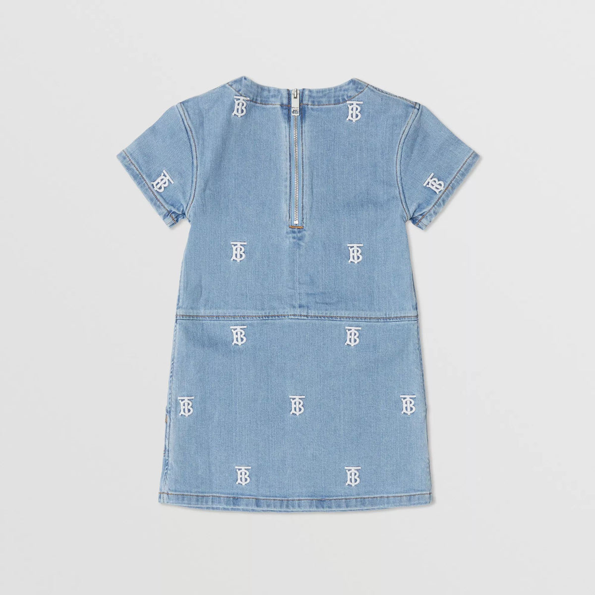 Robe en jean bleue à logo pour fille