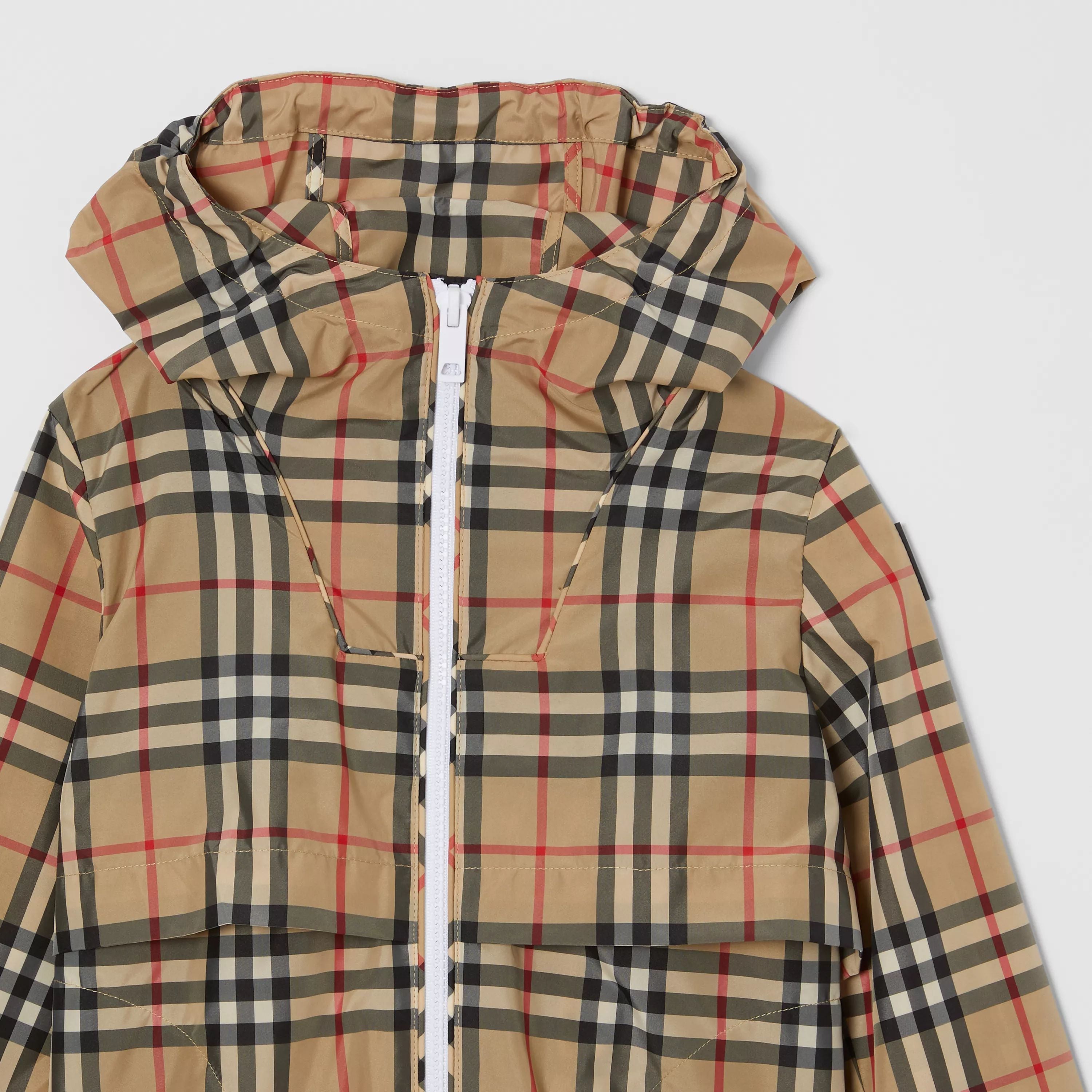 Boys Archive Beige Check Jacket