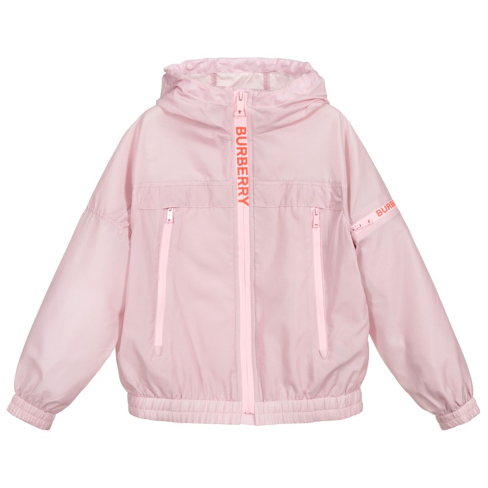 Girls Pink Logo Jacket
