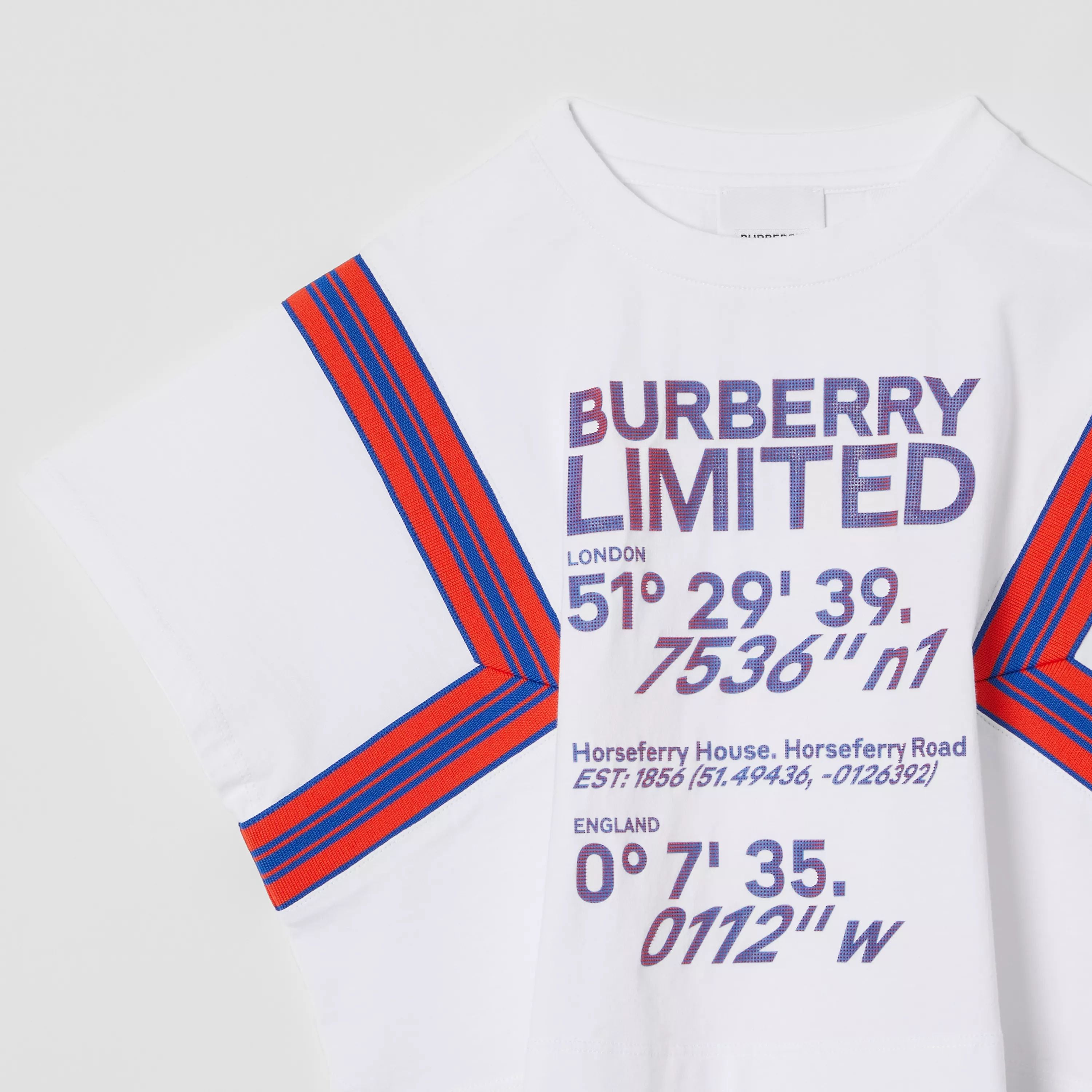 Girls White Logo Cotton T-Shirt