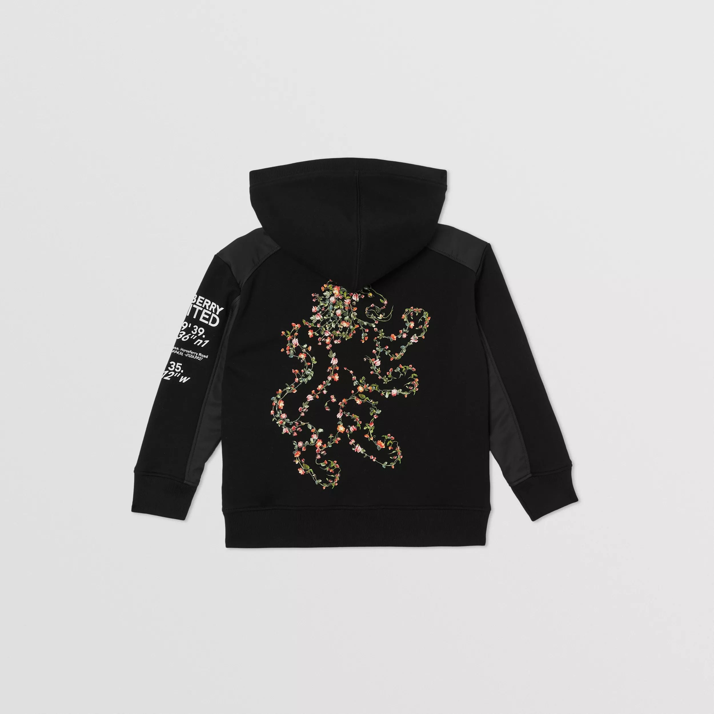 Boys Black Cotton Zip-Up Top