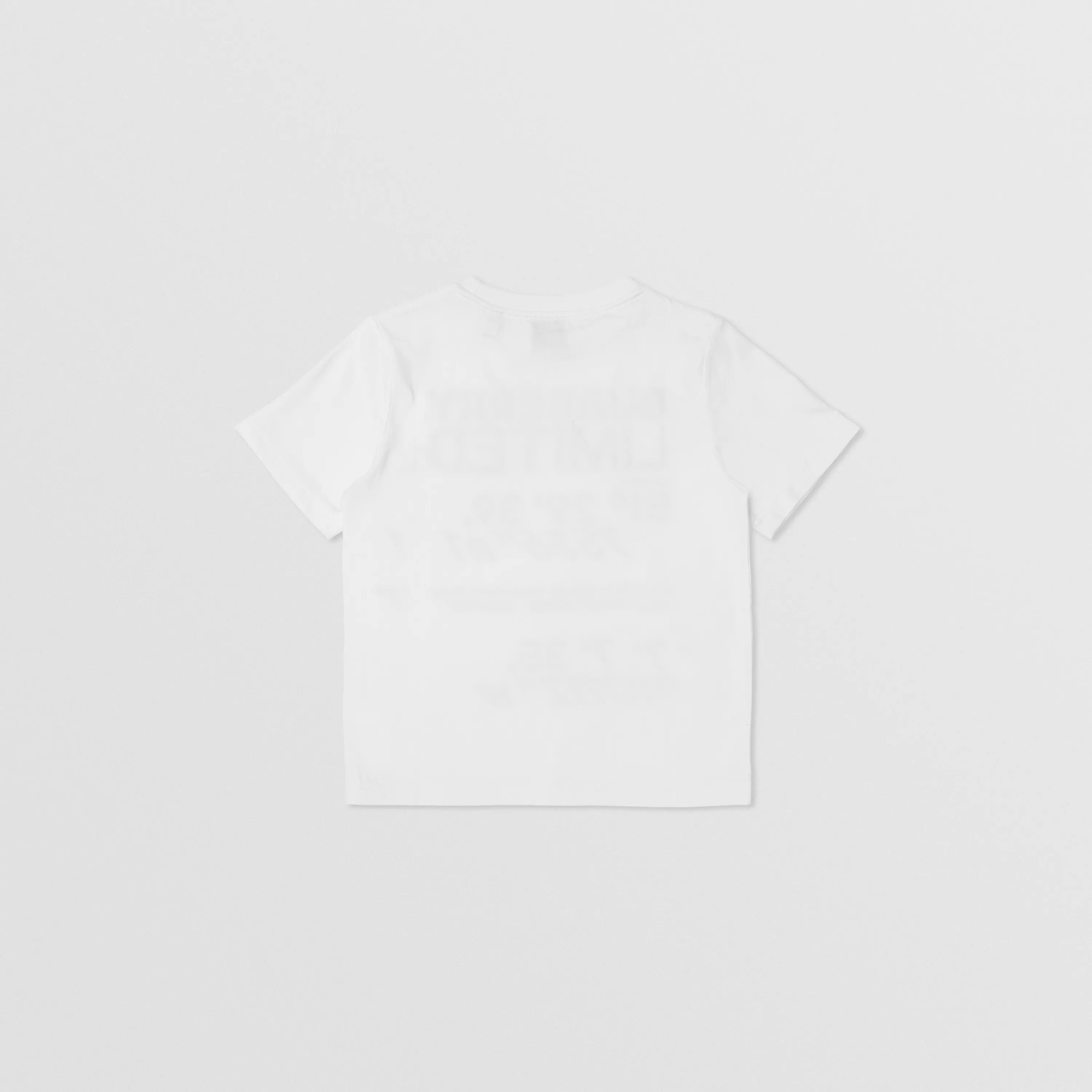 Boys White Logo Cotton T-Shirt