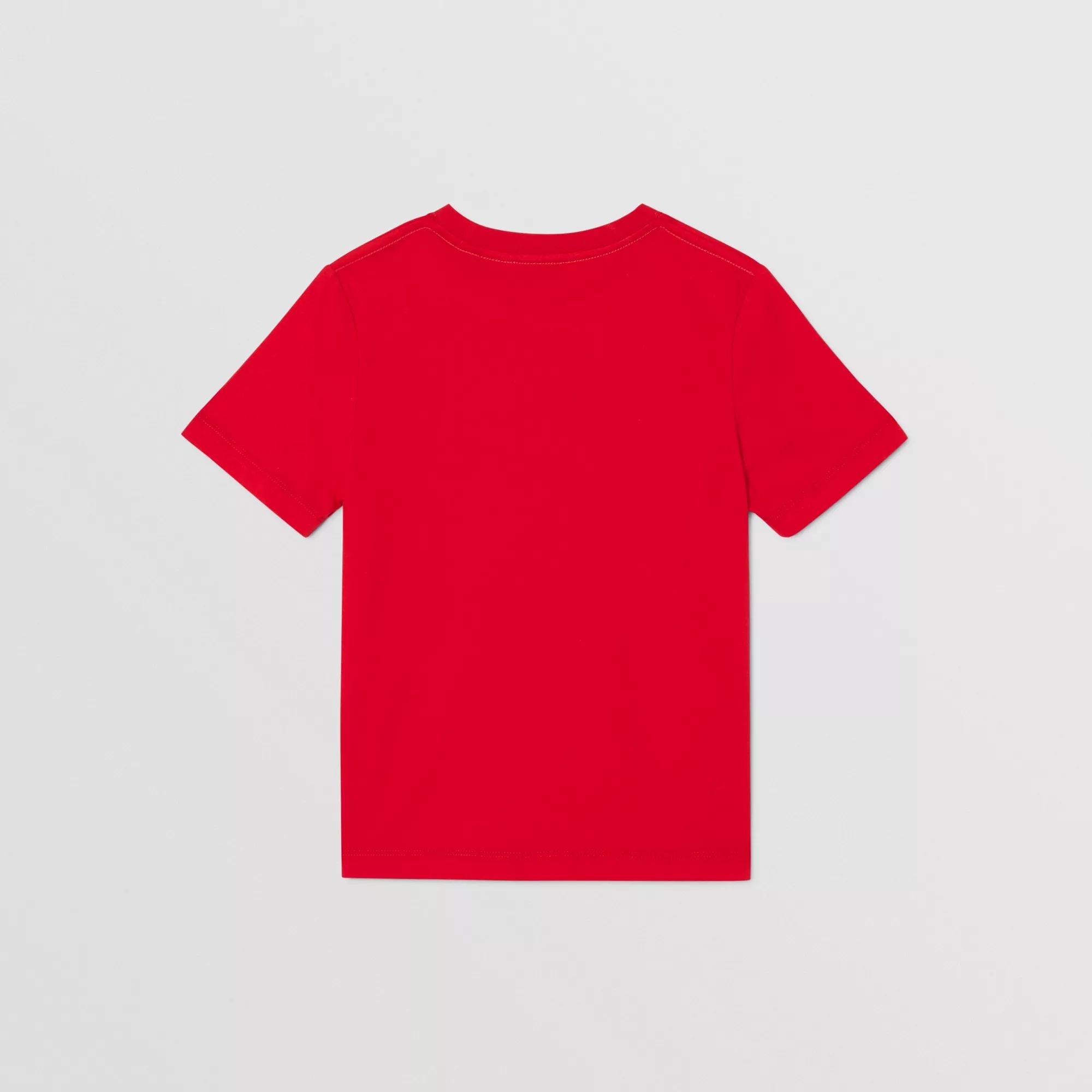 Boys & Girls Red Logo Cotton T-Shirt