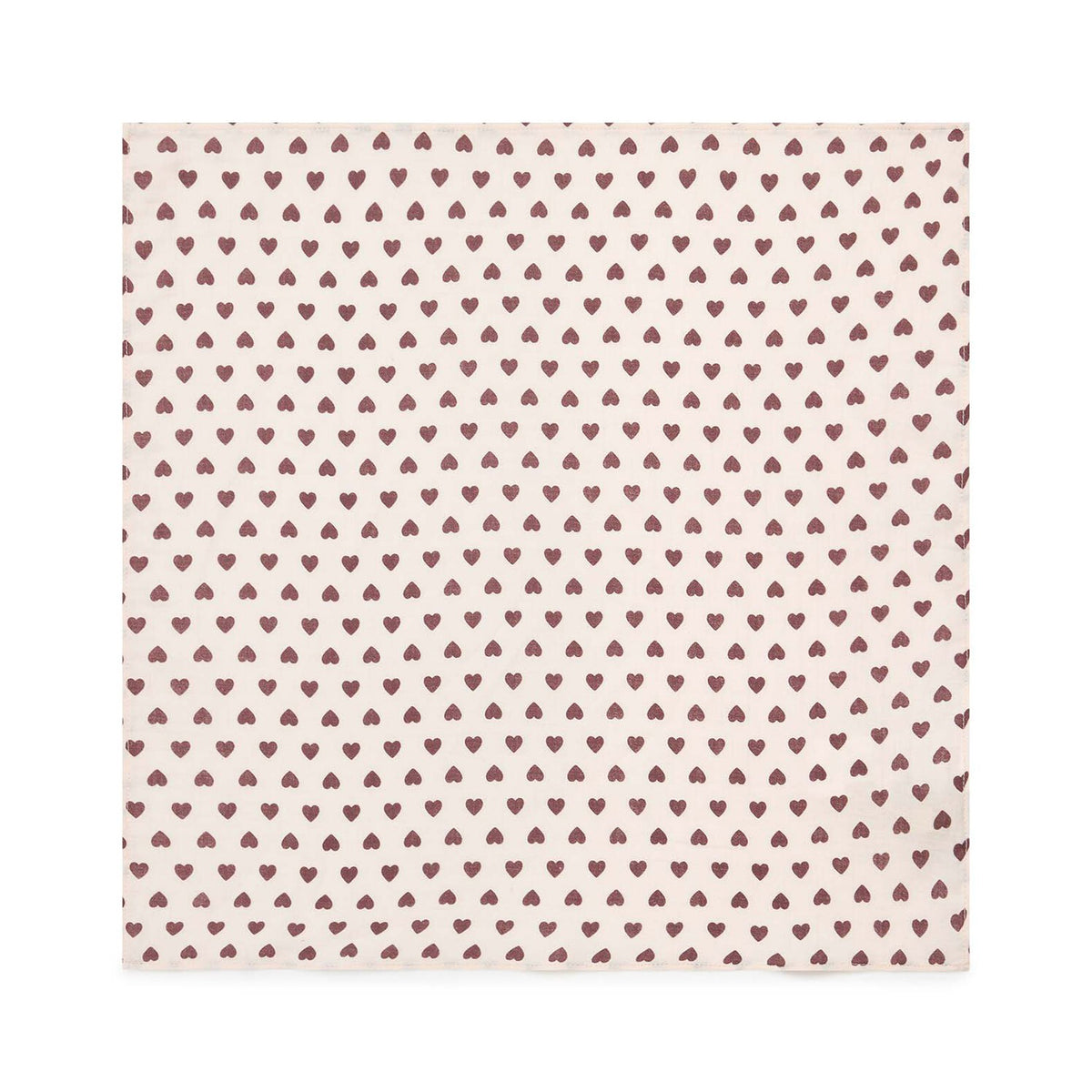 Écharpe en coton rose cœur pour fille