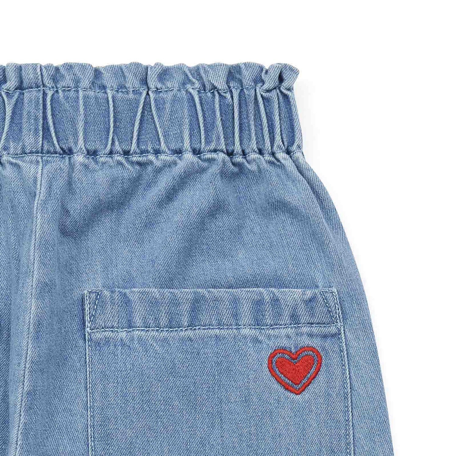 Girls Blue Denim Trousers