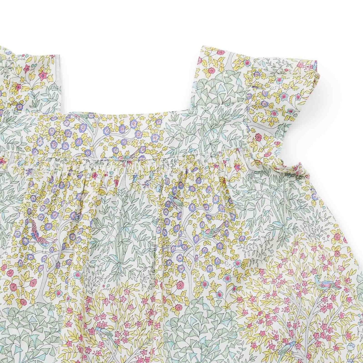 Baby Girls Light Green Floral Cotton Set