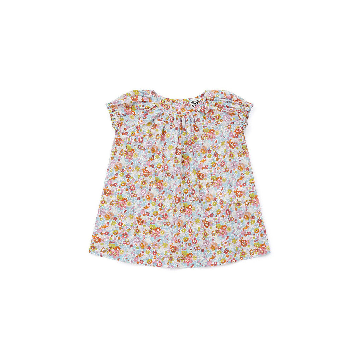 Baby Girls Multicolor Floral Cotton Dress