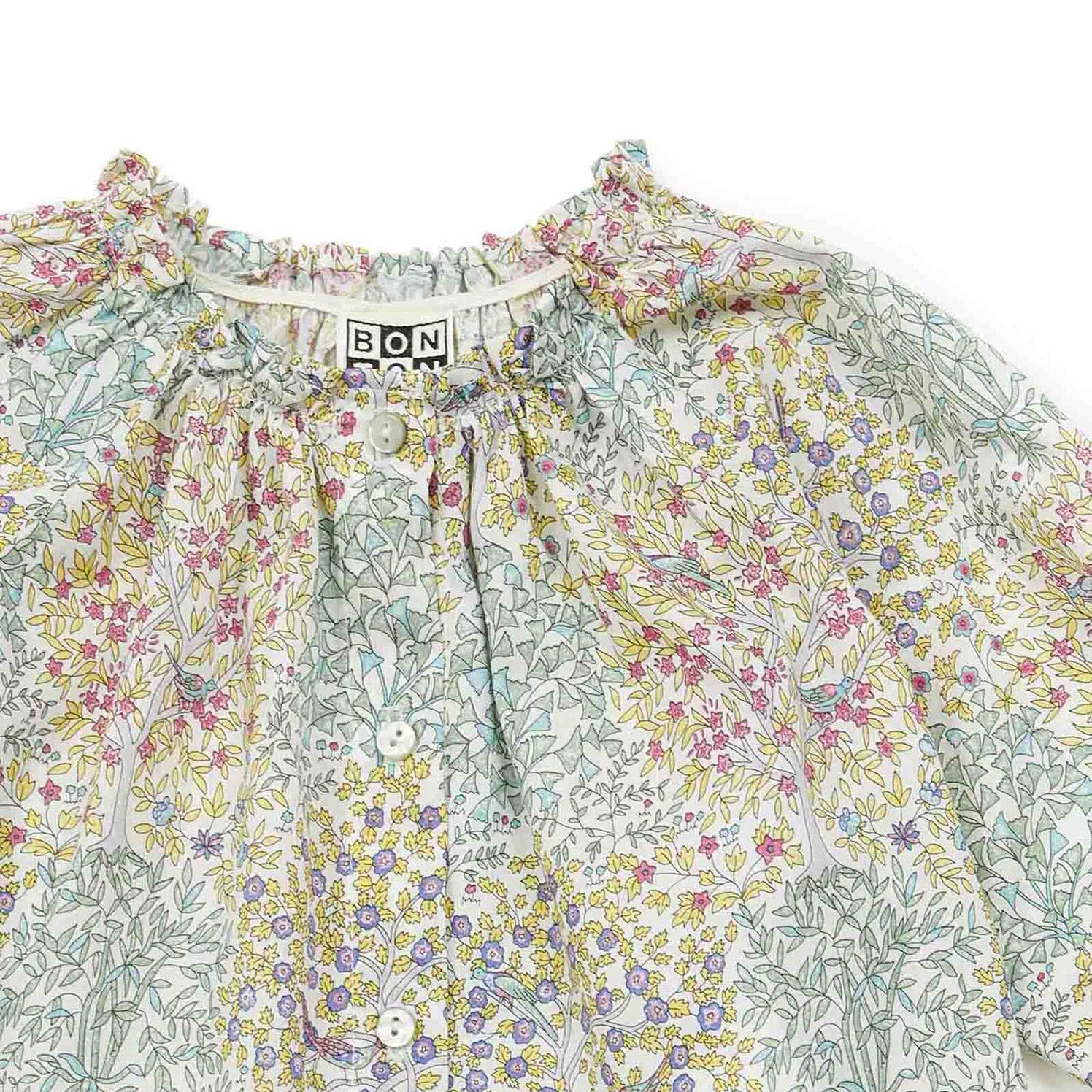 Baby Girls Green Floral Blouse