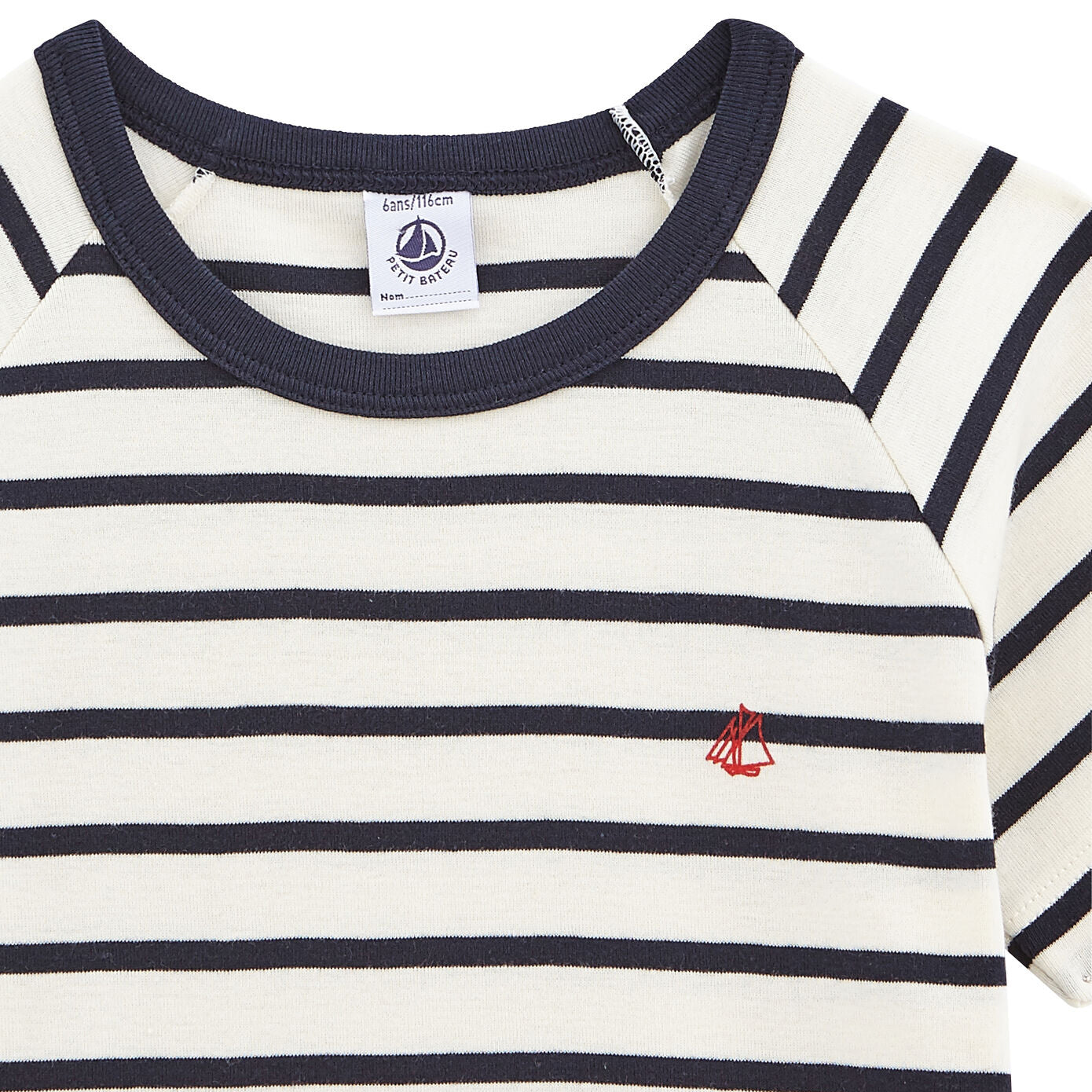 Boys Navy Stripes Cotton Set