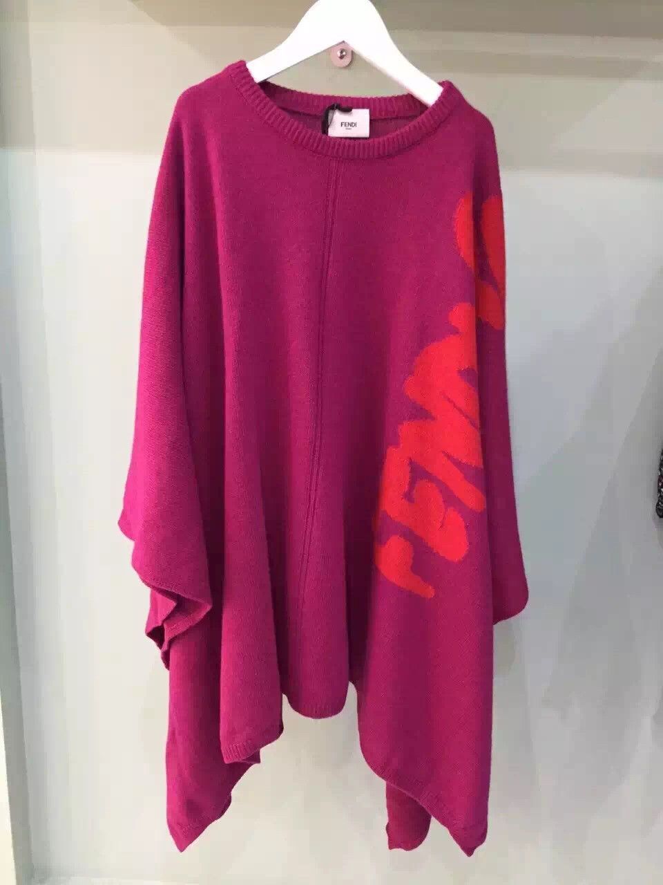 Girls Purple Knitted 'Roma' Logo Poncho - CÉMAROSE | Children's Fashion Store