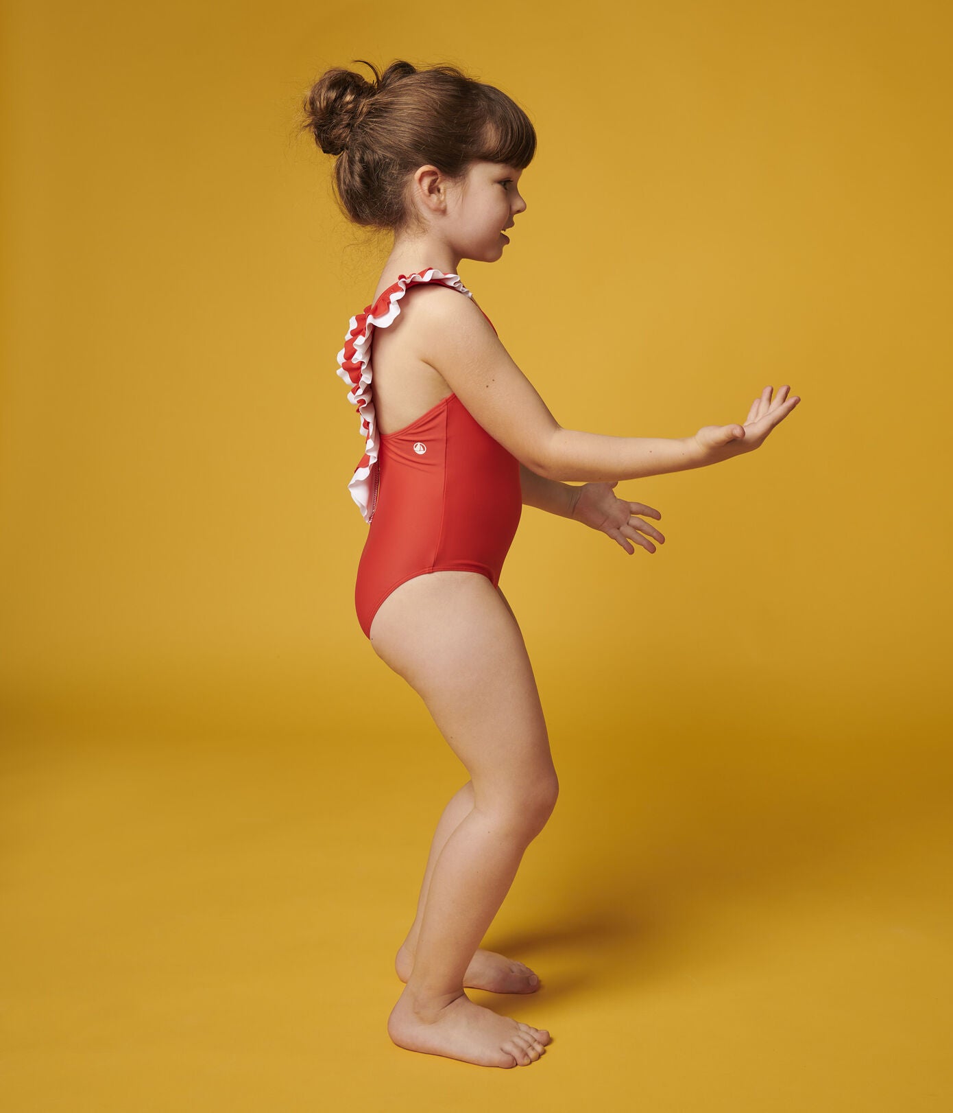 Girls Red Swimsuit