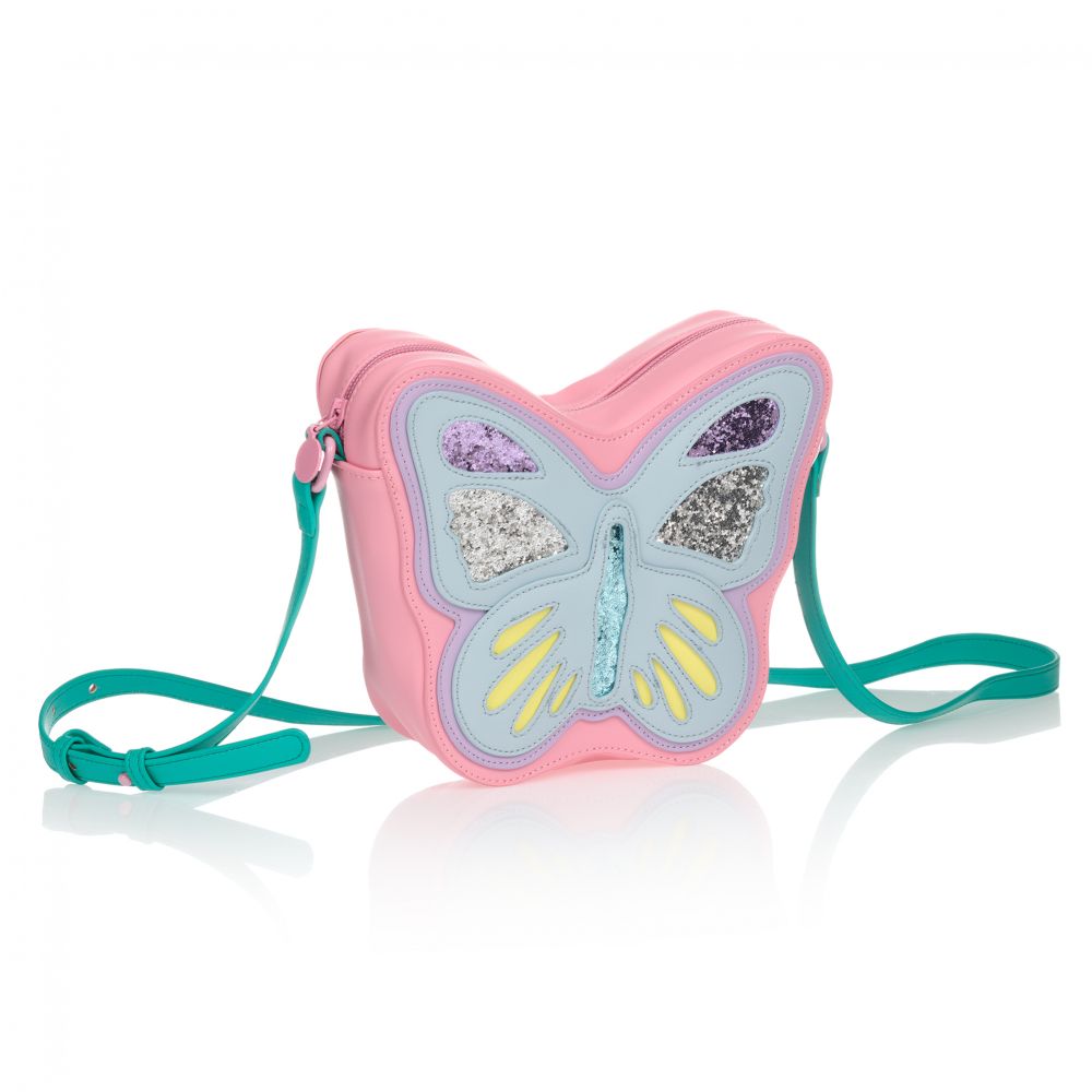 Girls Pink Butterfly Bag(19cm)