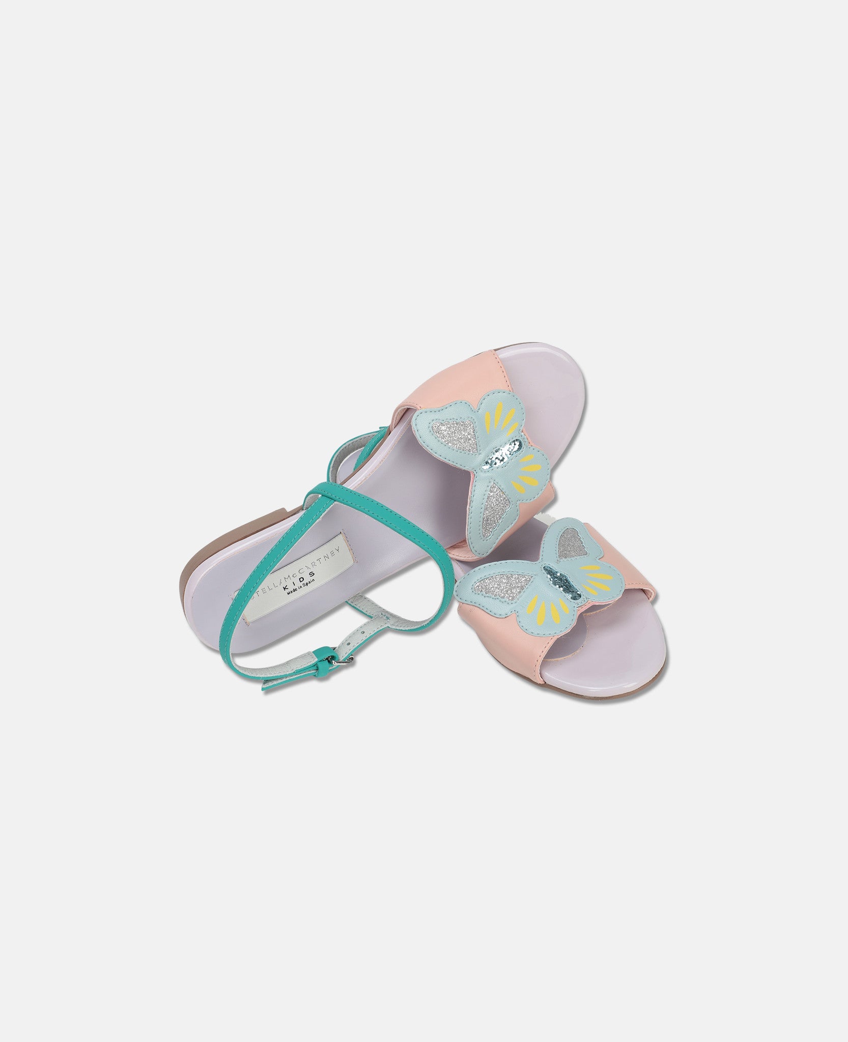 Girls Lilac Butterfly Sandals