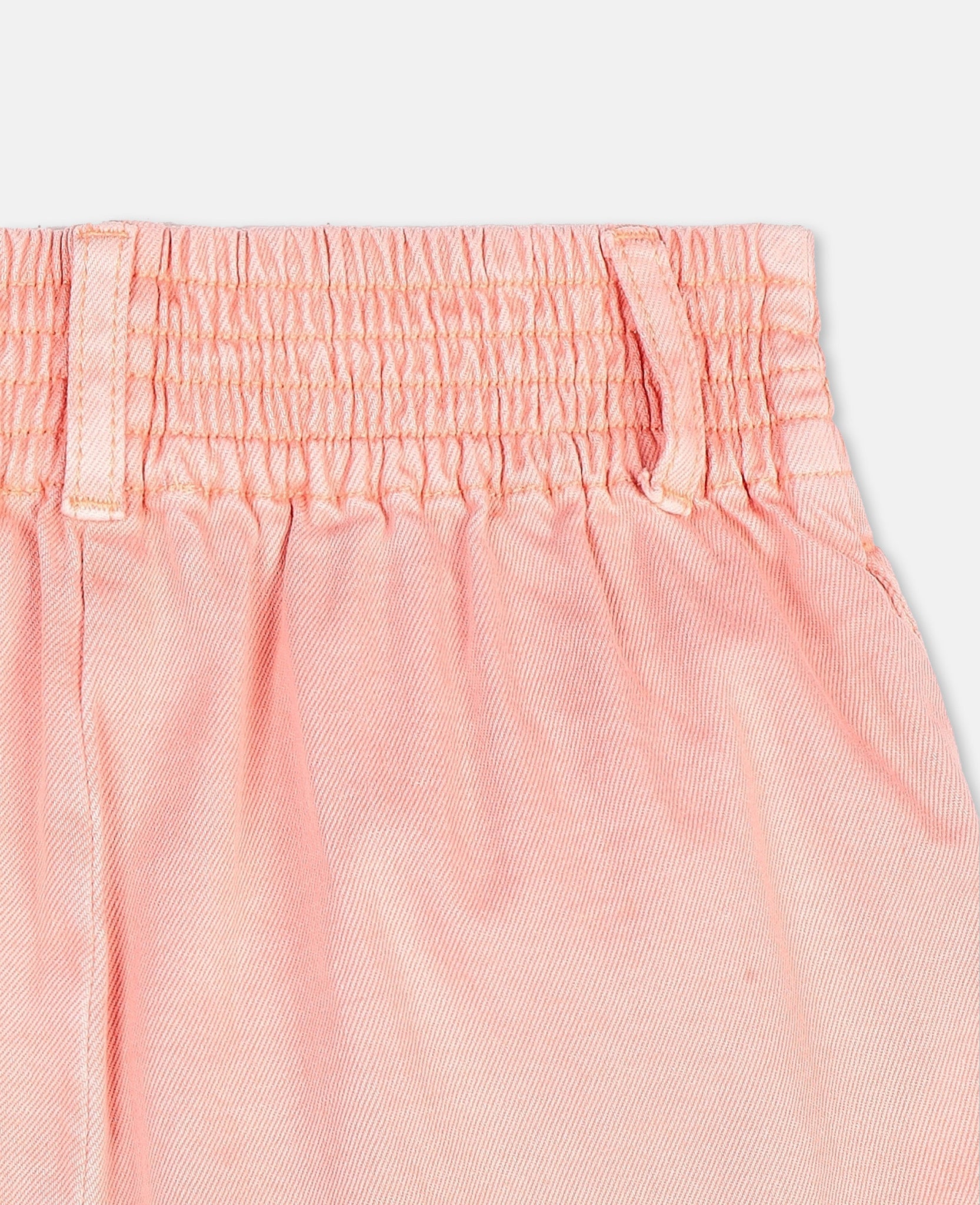 Girls Light Pink Denim Shorts