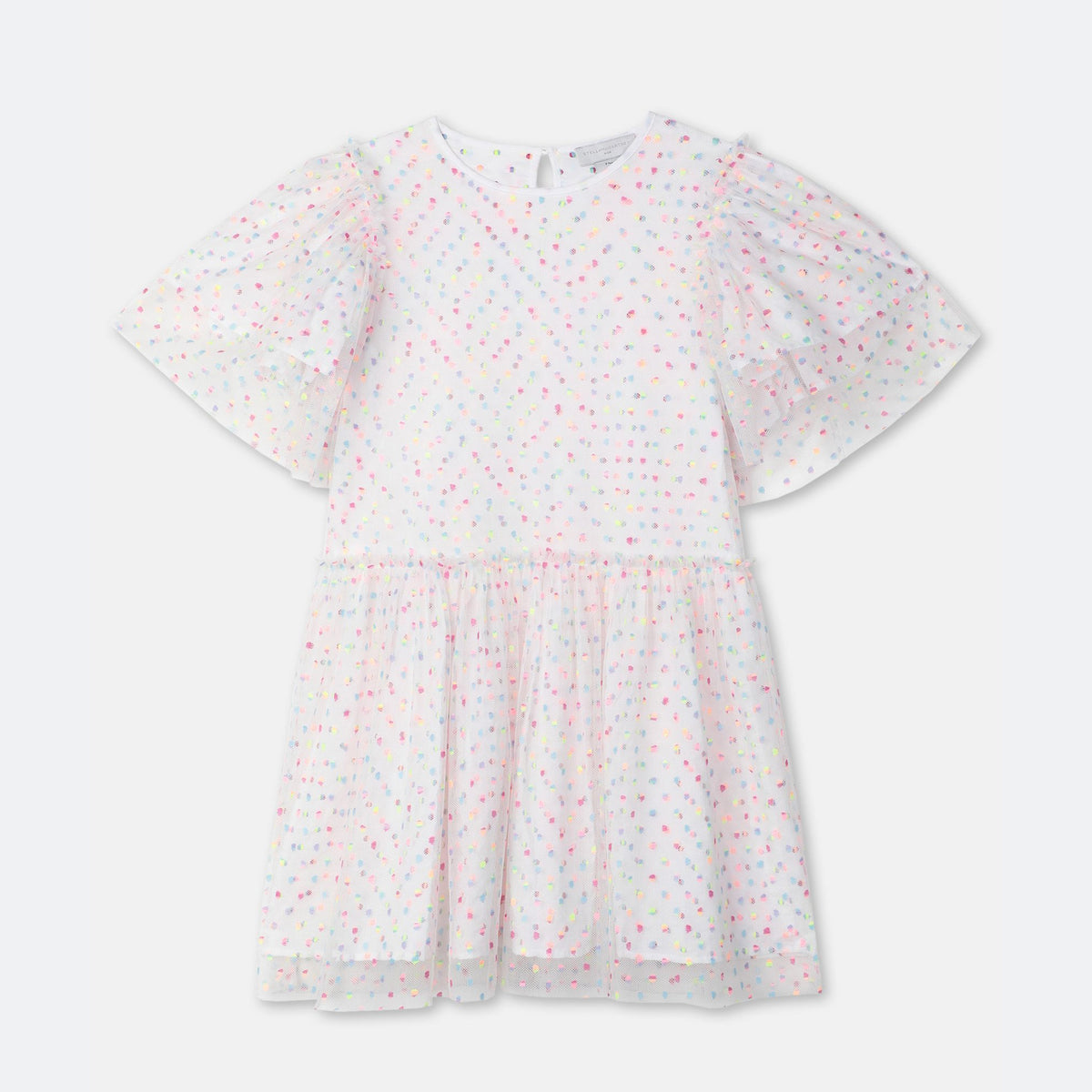 Girls Multicolor Dots Tulle Dress