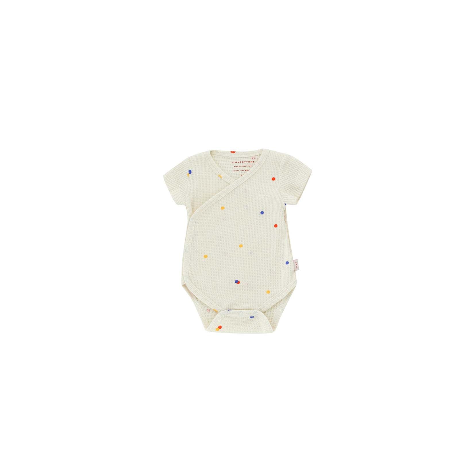 Baby Girls White Dots Cotton Babysuit