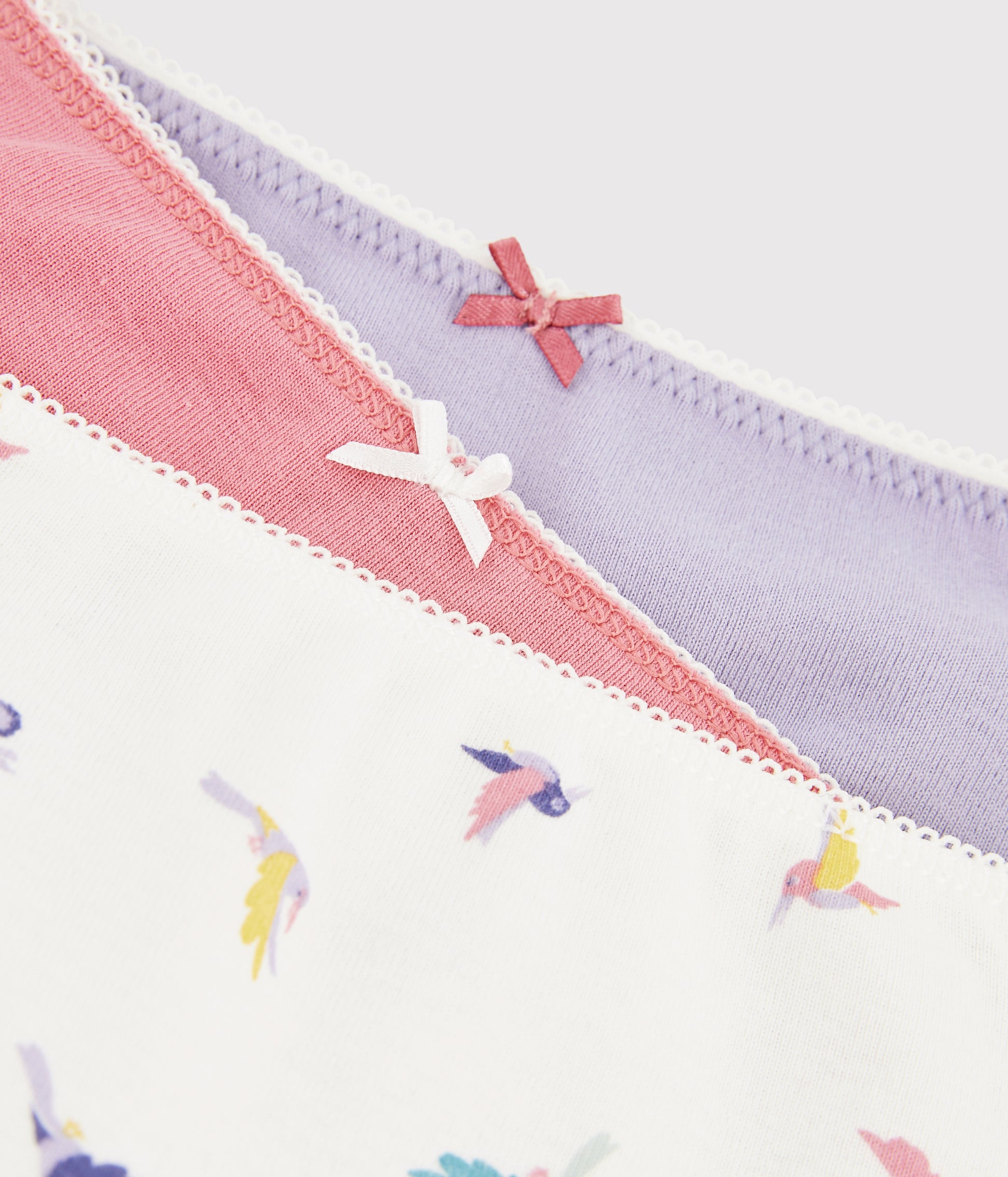 Girls Multicolor Cotton underwear set(3Pieces)