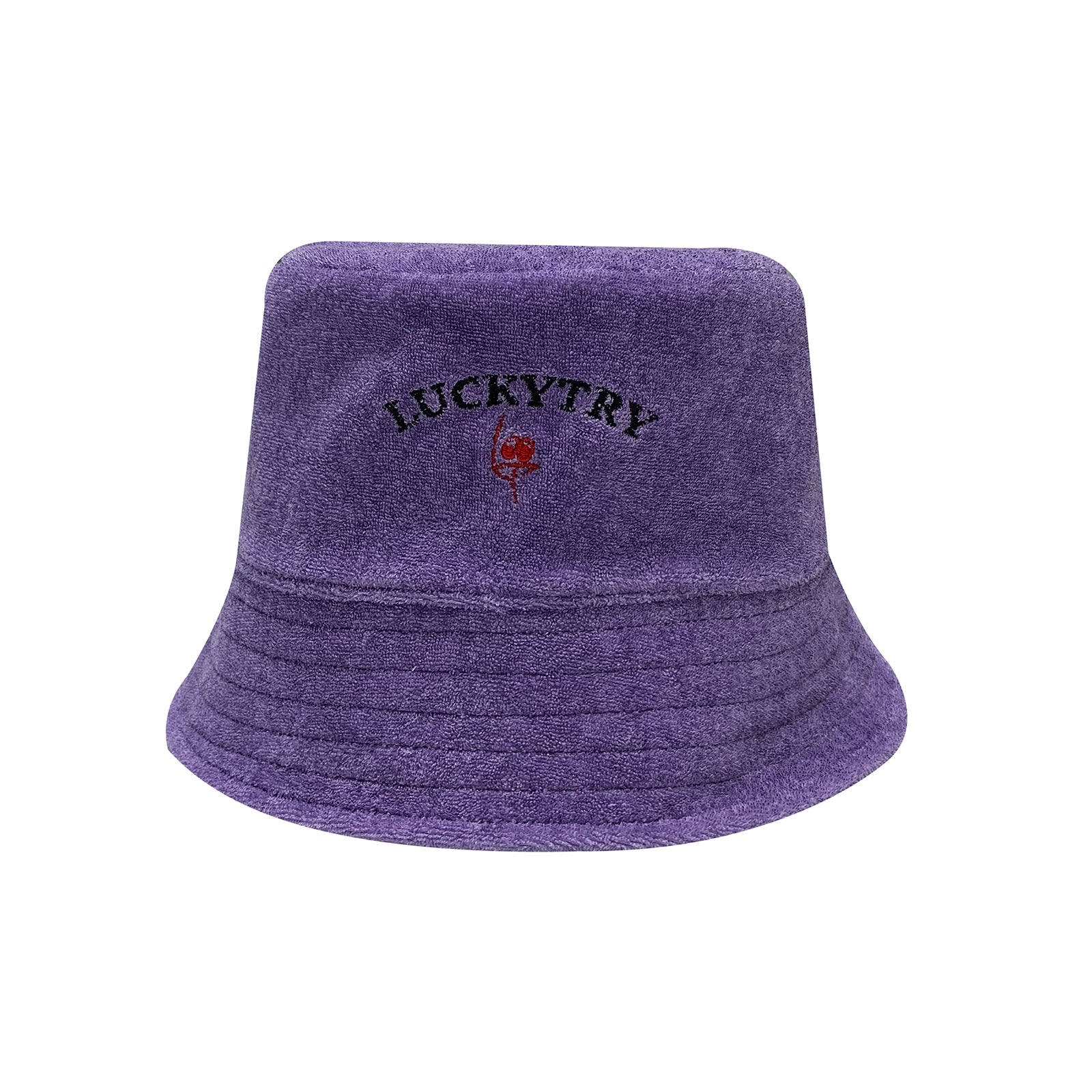 Boys & Girls Purple Smiley Velvet Reversible Hat