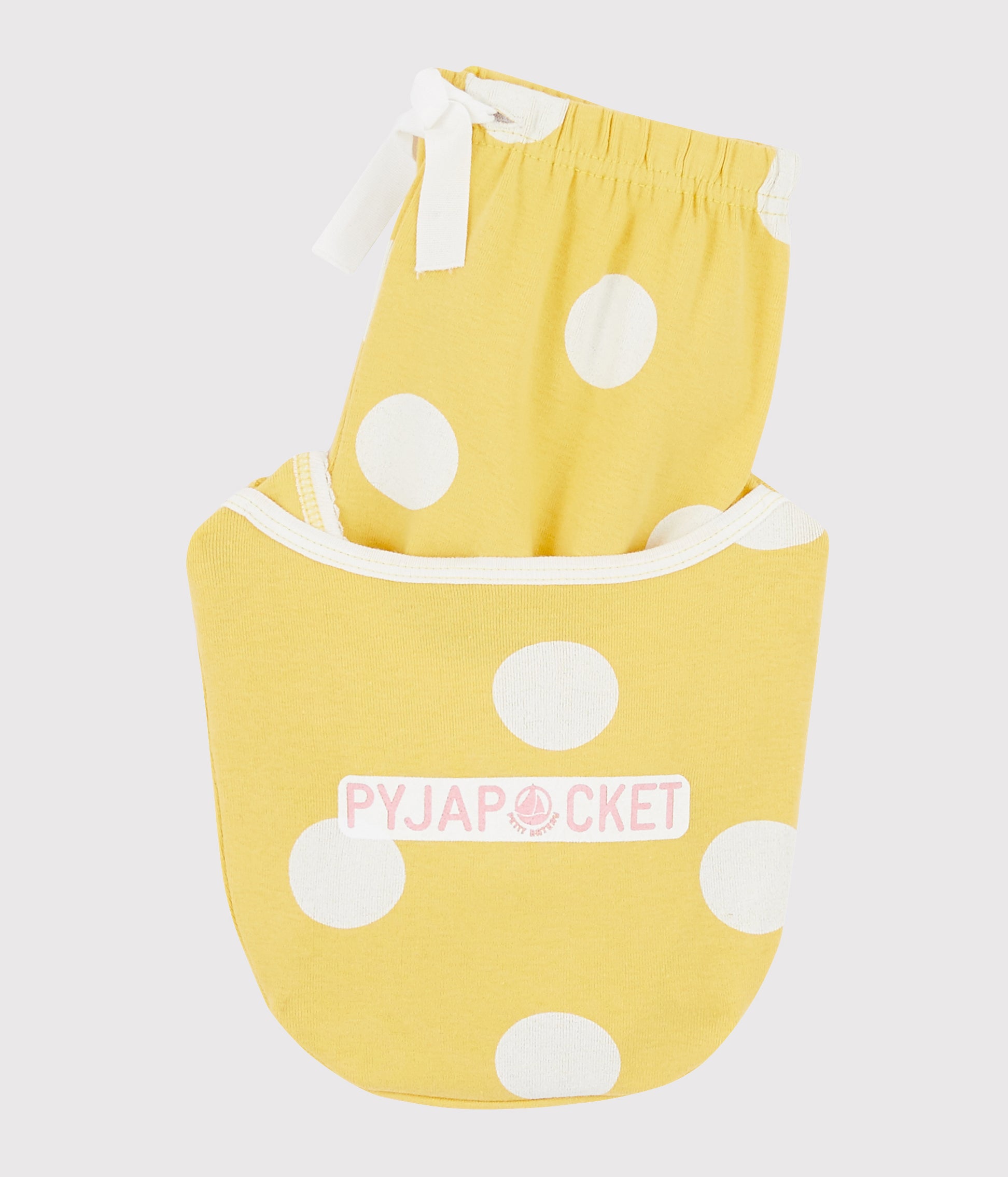 Girls Yellow Dots Cotton Nightwear set