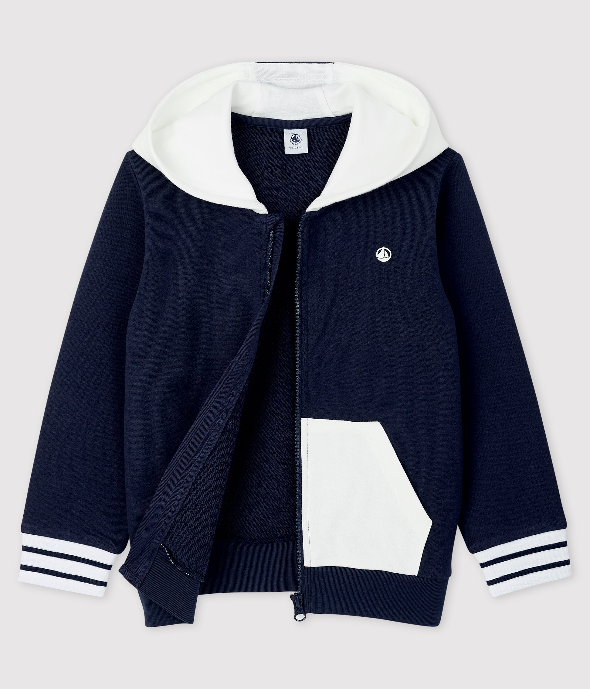 Girls Navy Cotton Sweatshirt