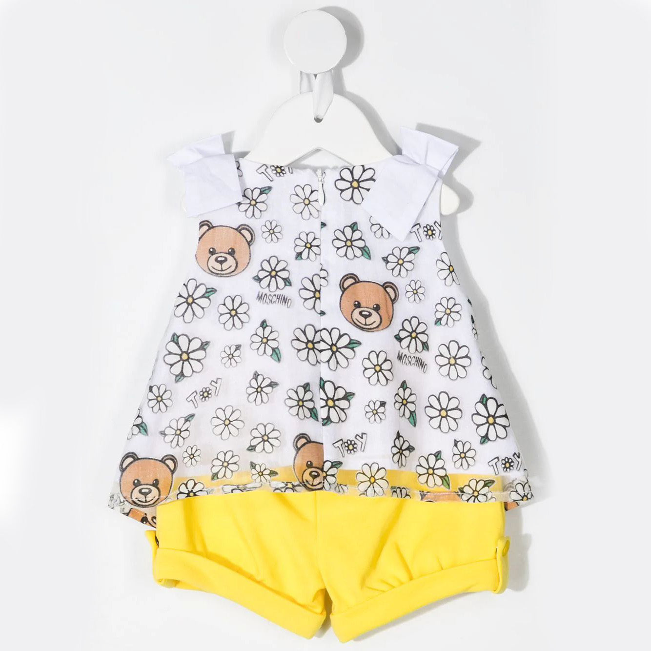 Baby Girls White T-Shirt & Shorts Set