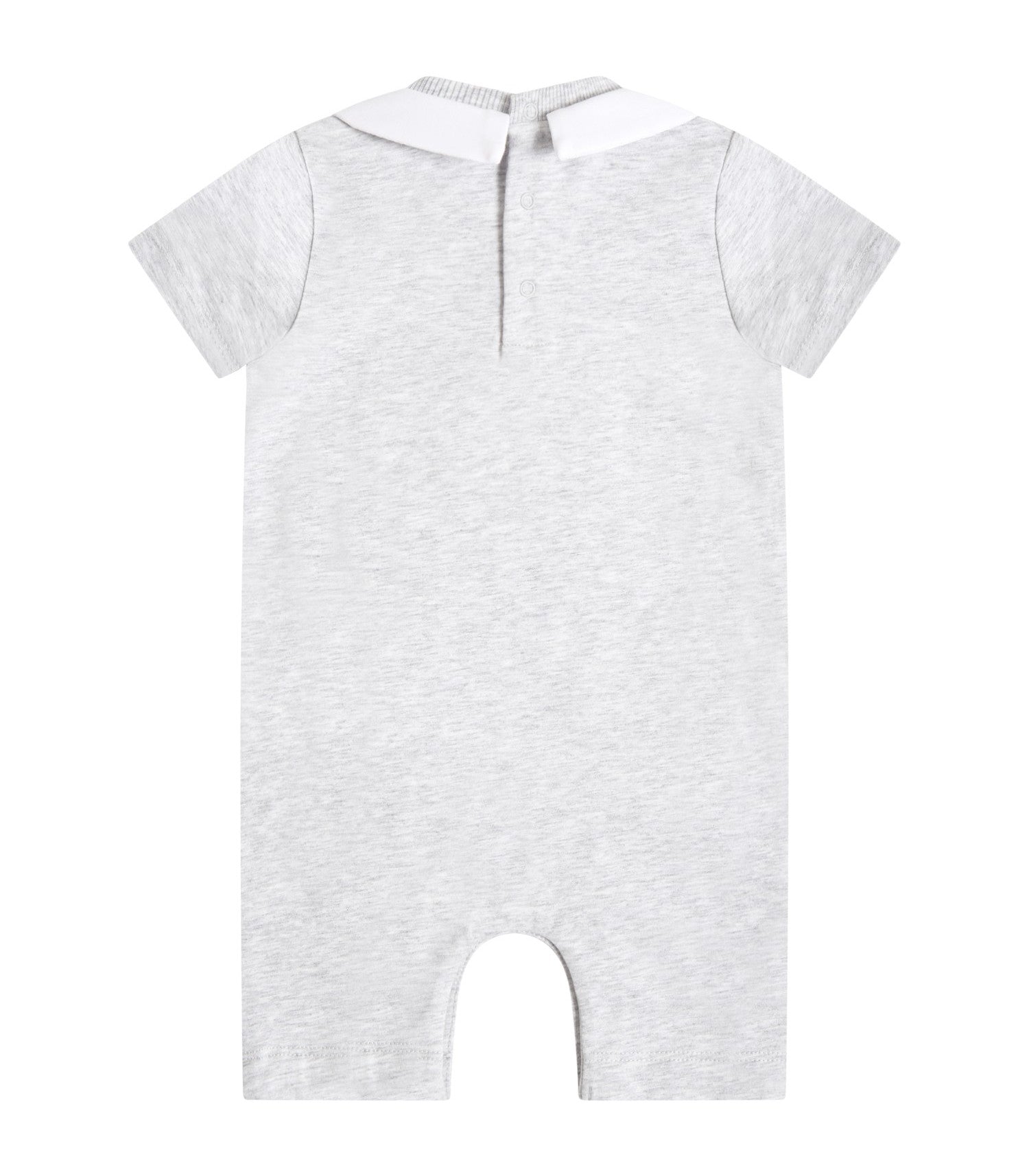 Baby Boys Grey Logo Cotton Romper