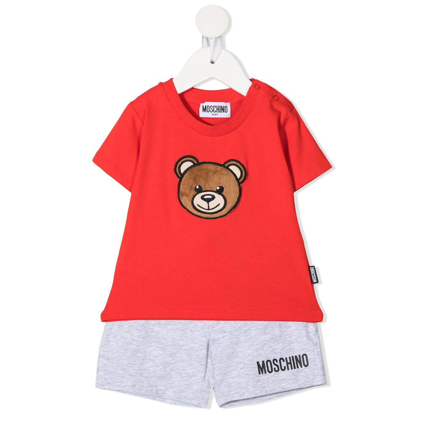 Baby Boys Red Cotton Suit