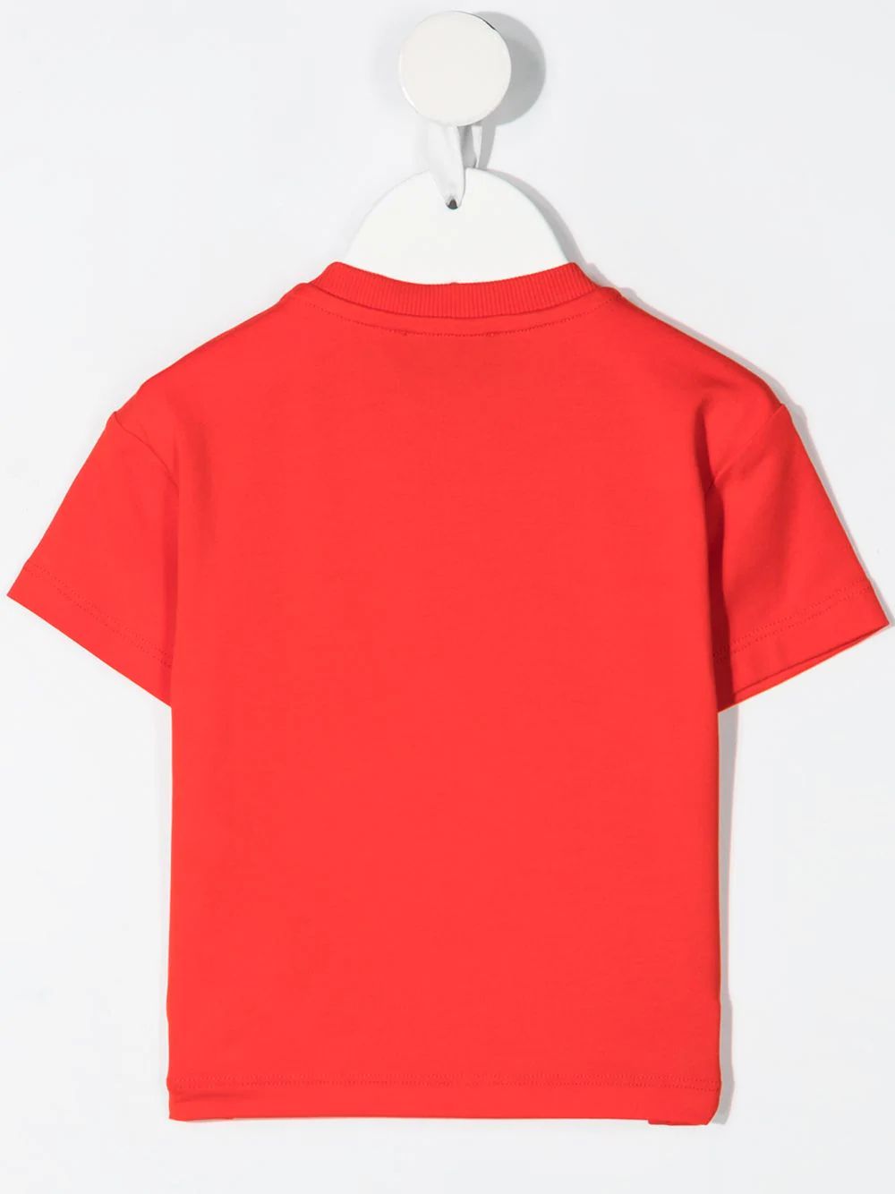 Baby Boys & Girls Red Cotton T-Shirt