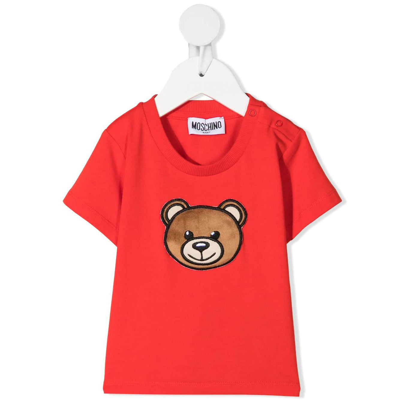 Baby Boys & Girls Red Logo Cotton T-Shirt