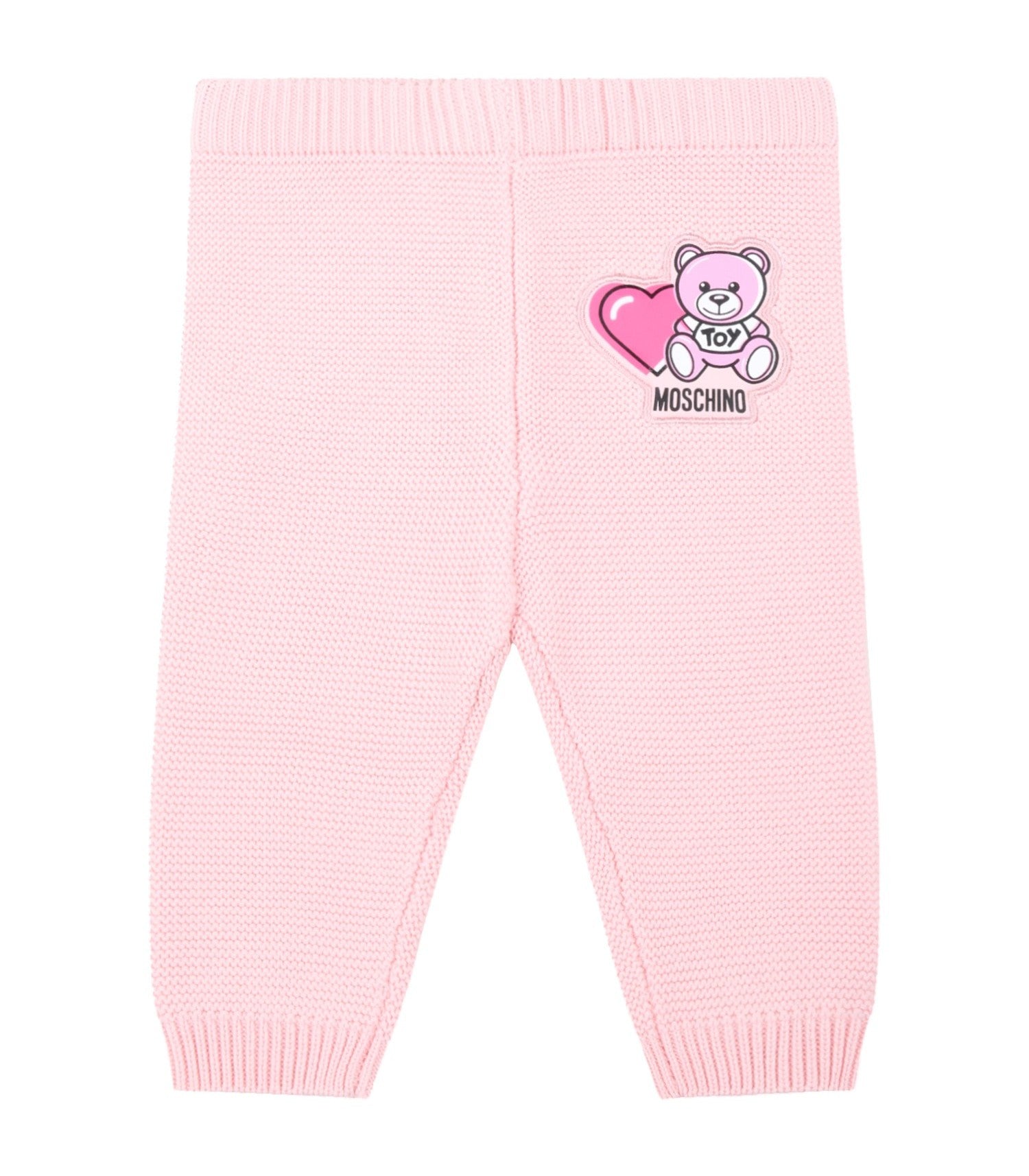 Baby Girls Rose Cotton Knit Trousers