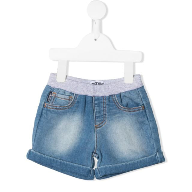 Baby Boys & Girls Blue Cotton Shorts