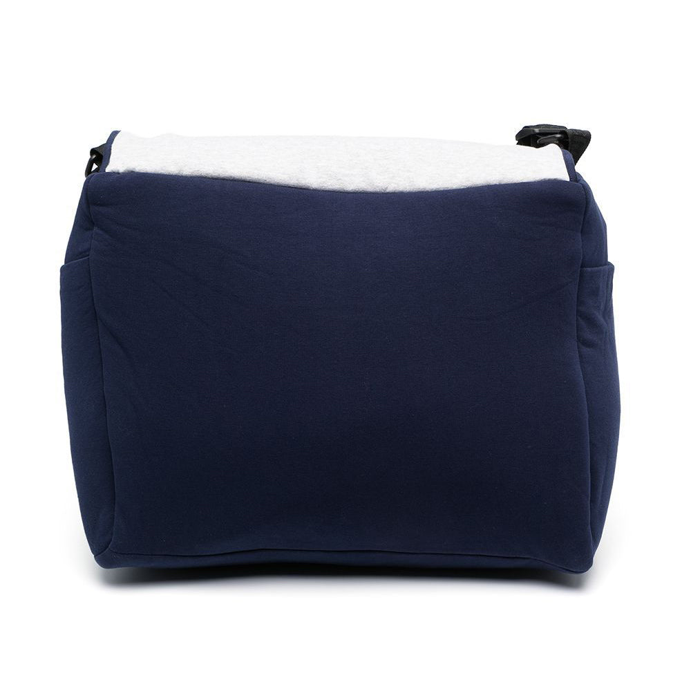 Girls Grey & Navy Logo Bag