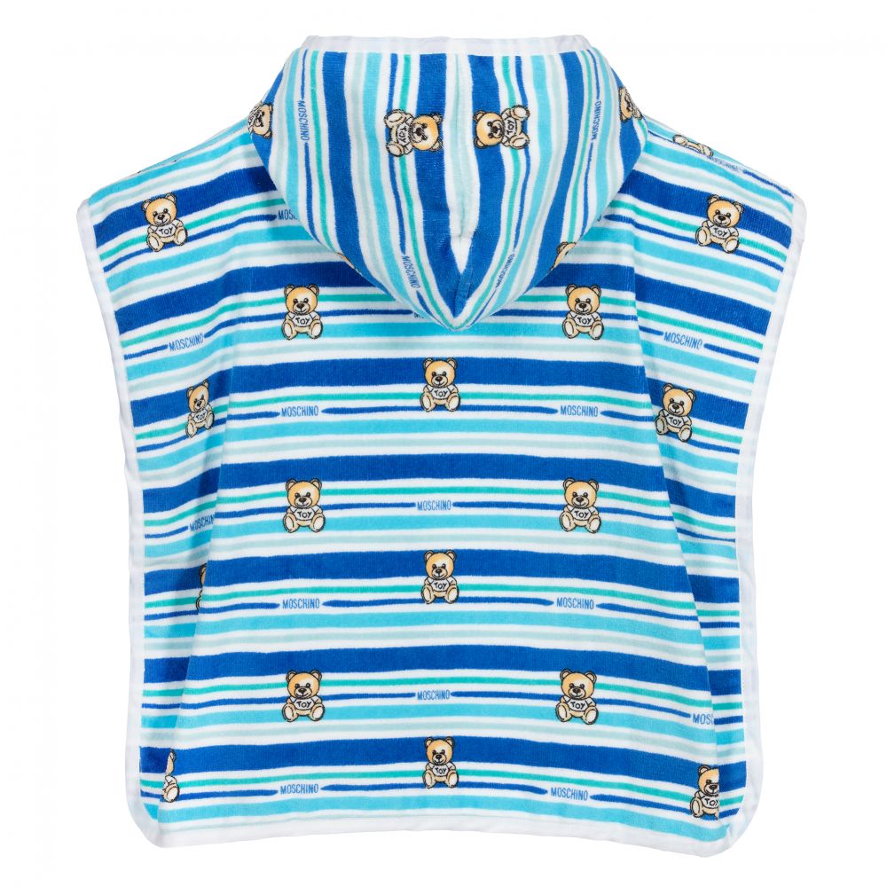 Boys & Girls Blue Stripe Cotton Bathrobe