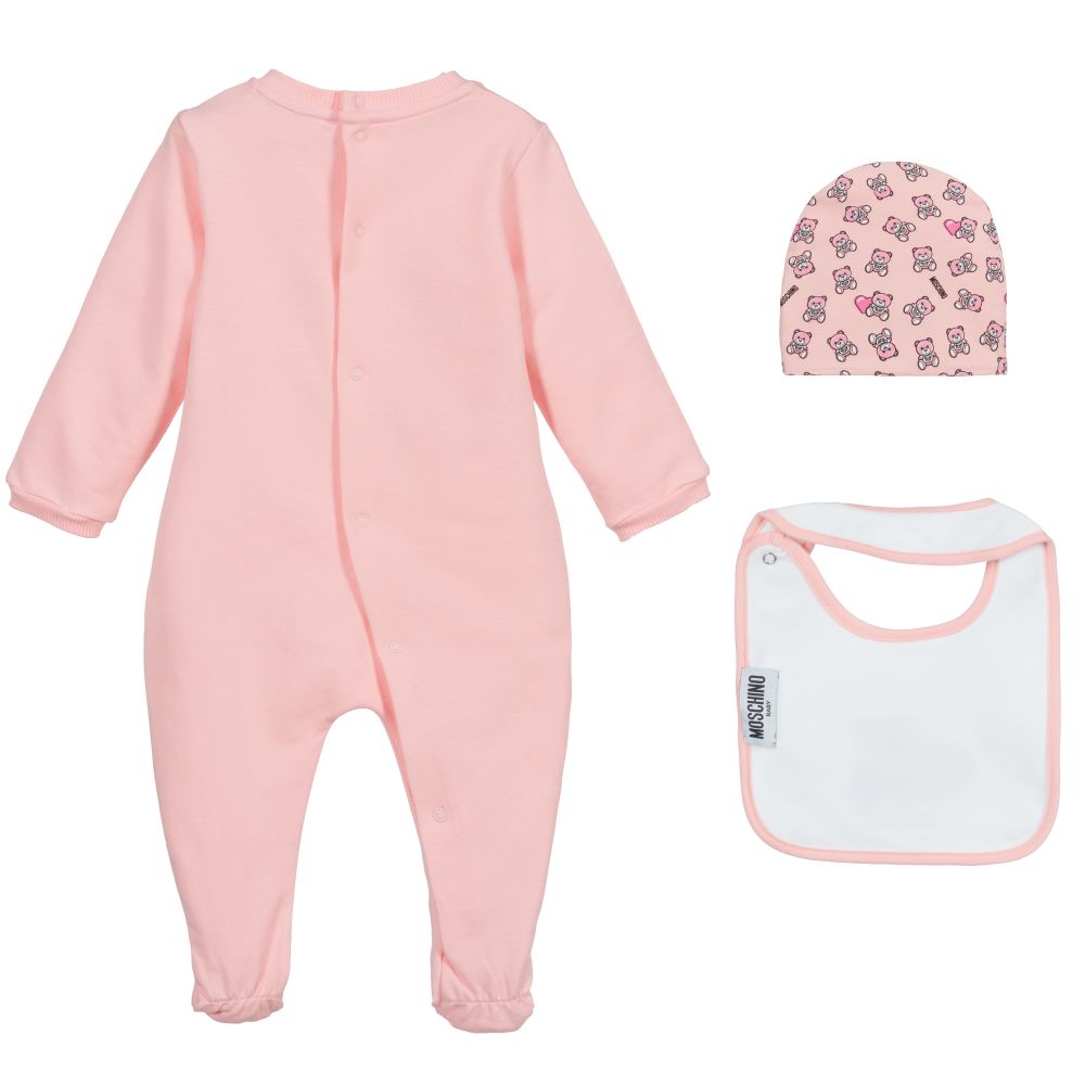 Baby Girls Sugar Rose Cotton Babysuit Set